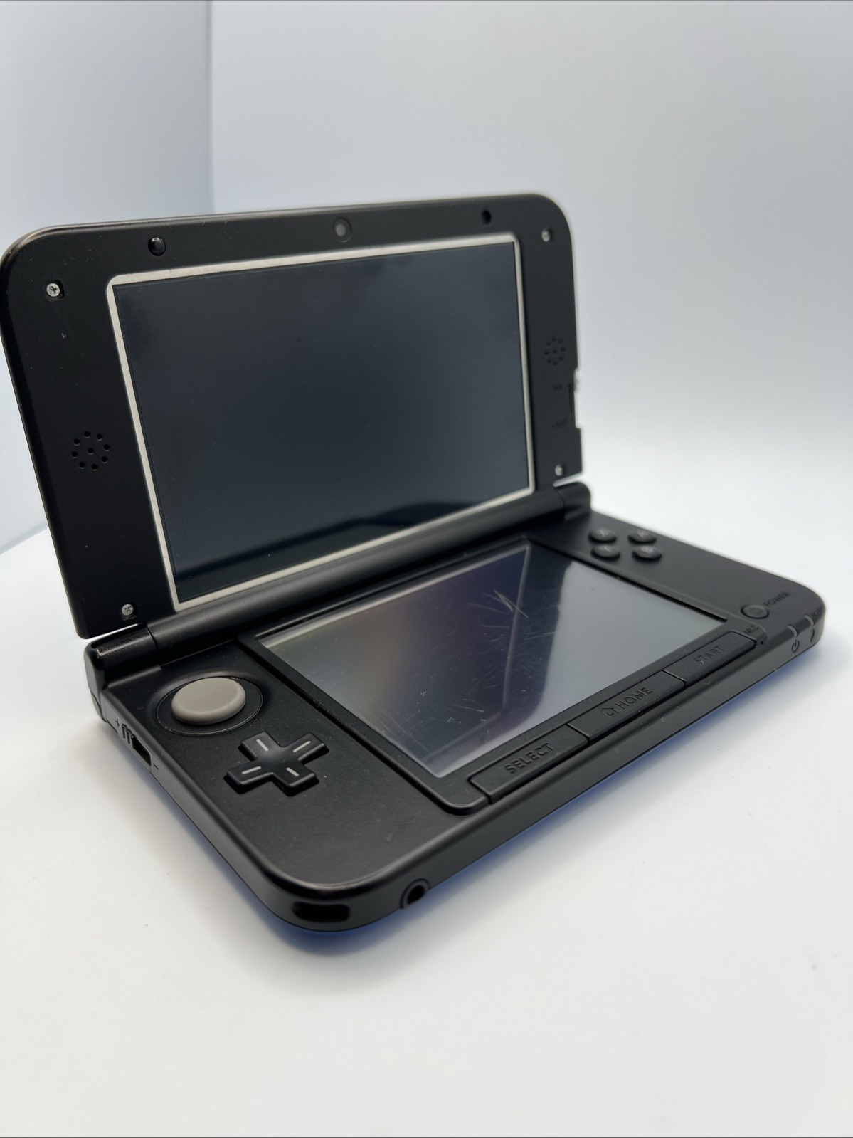 Nintendo 3DS XL Blue Black Handheld Console 2011 Works Charger, Games, NO STYLUS