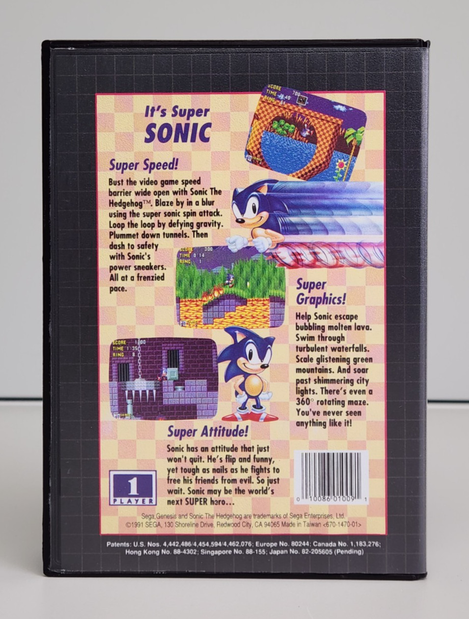 Vtg SEGA Genesis Model MK-1601 V2 Video Game Console MK-1610 Sonic, NEW Open Box