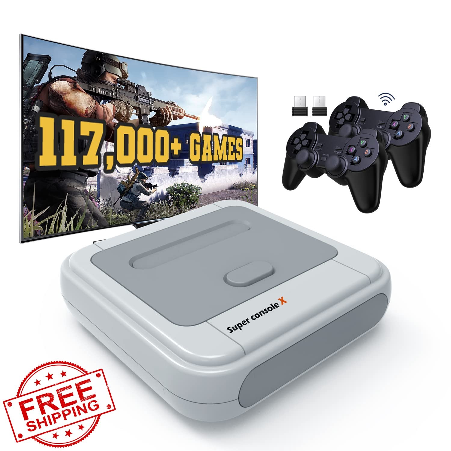 Kinhank Super Console X 256GB 117K+ Games 2 Wireless