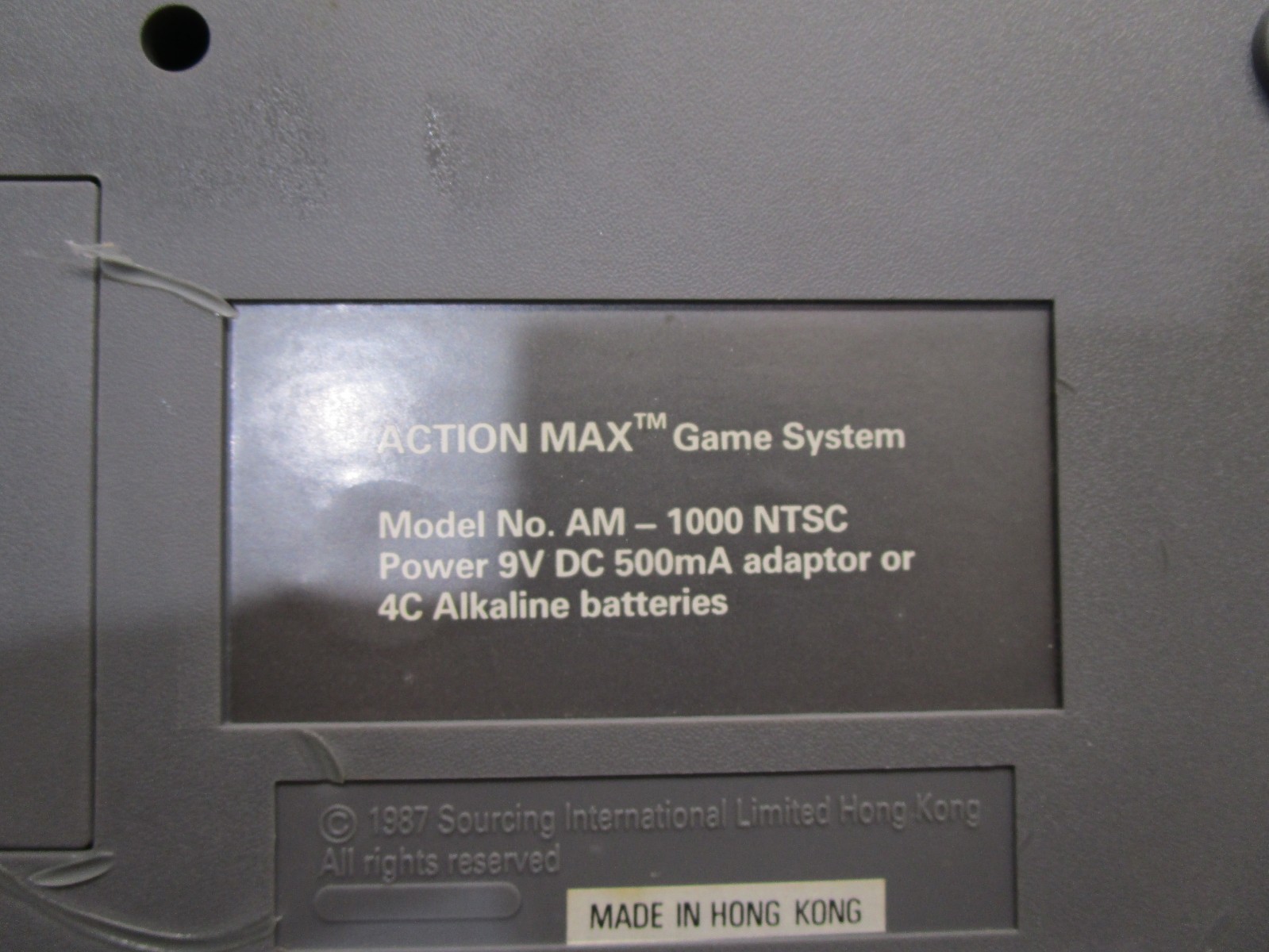 1987 ACTION MAX The First Real Action Game System W/ Sonic Fury Game WOW