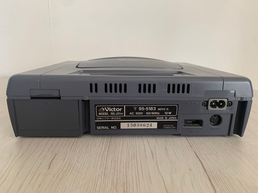 Victor V Saturn JVC RG-JX2 Video Console System Sega with 3Games Tested