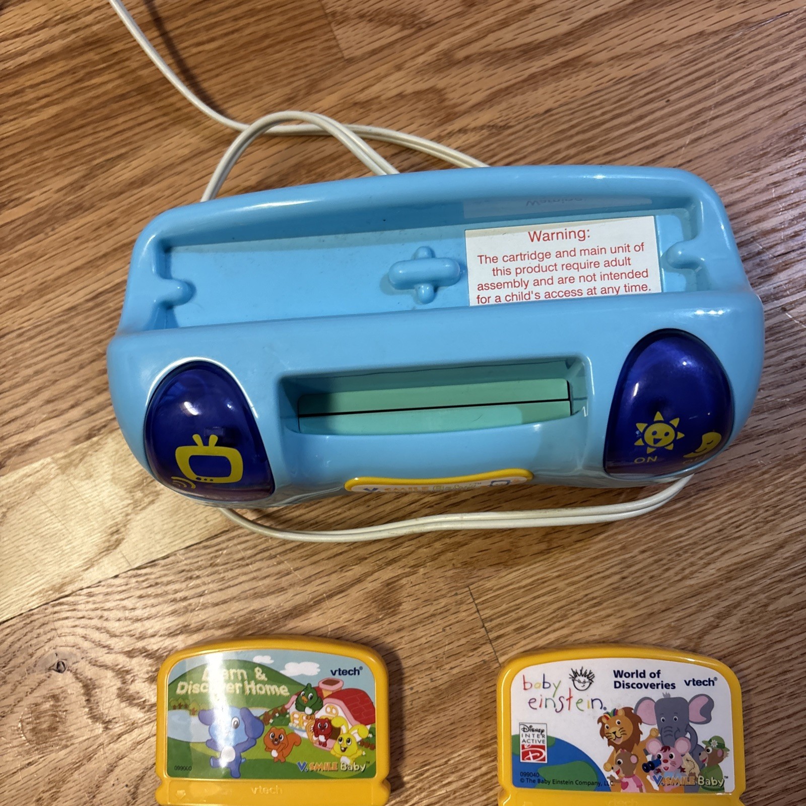 VTech VSmile Baby Infant Development System Console With 2 Games WORKS
