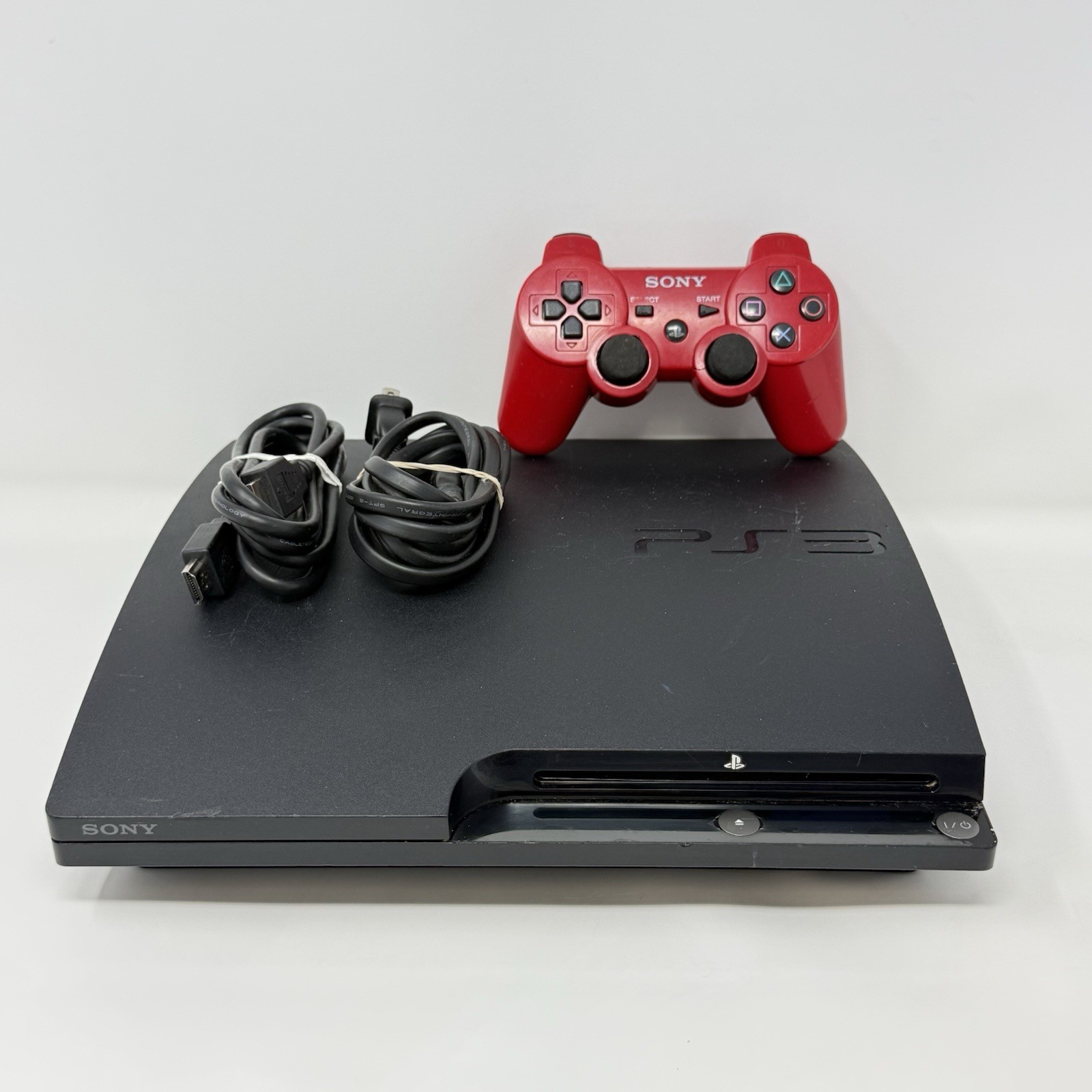 Sony PlayStation 3 Slim PS3 120GB CECH-2001A Controller Cords Tested