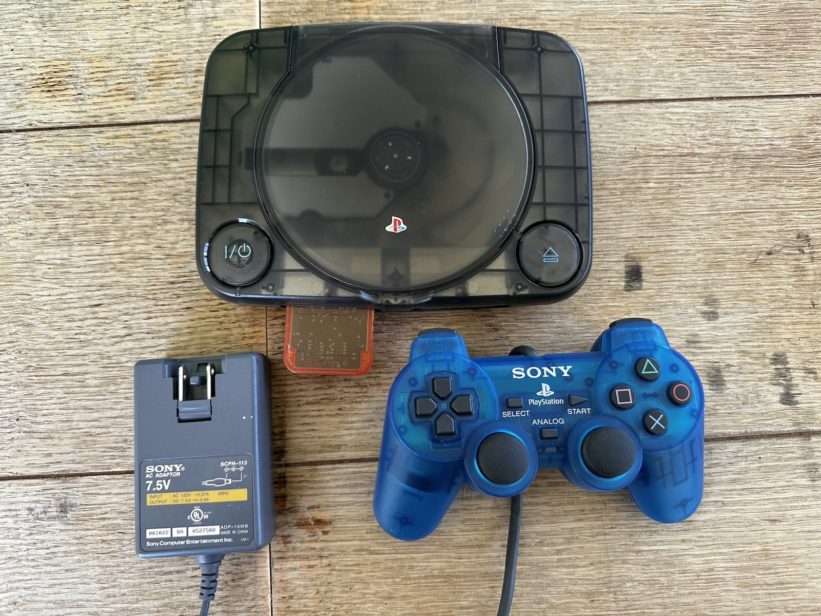 Custom Smoke Clear PSOne Game System PS1 Playstation 1 Game Console Slim