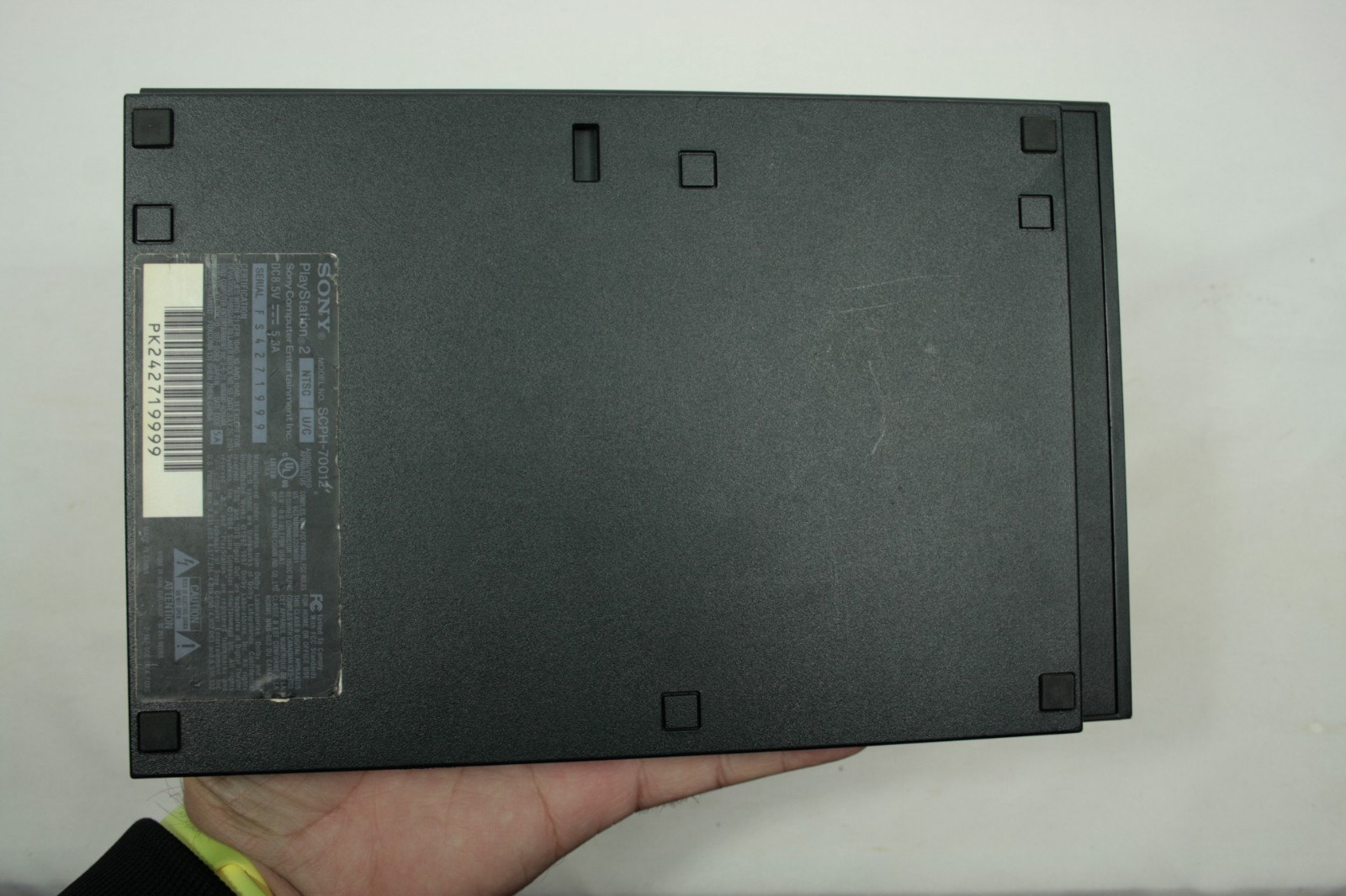 Sony PlayStation 2 PS2 Console Slim Black Bundle SCPH-70012 FOR PARTS AS IS