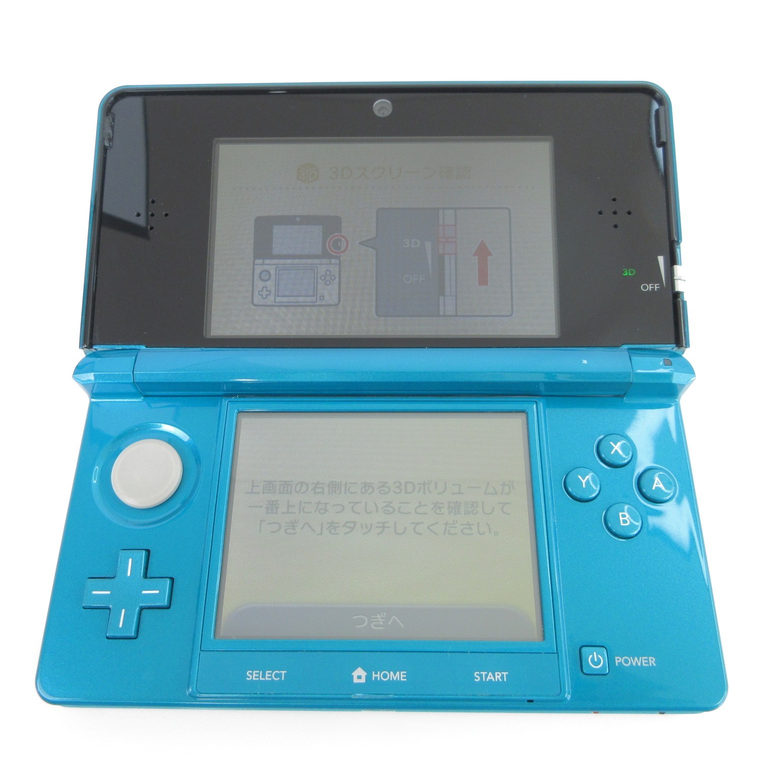 【Excellent】Nintendo 3DS Aqua Blue Console ONLY Japanese Edition #DEN0922/13
