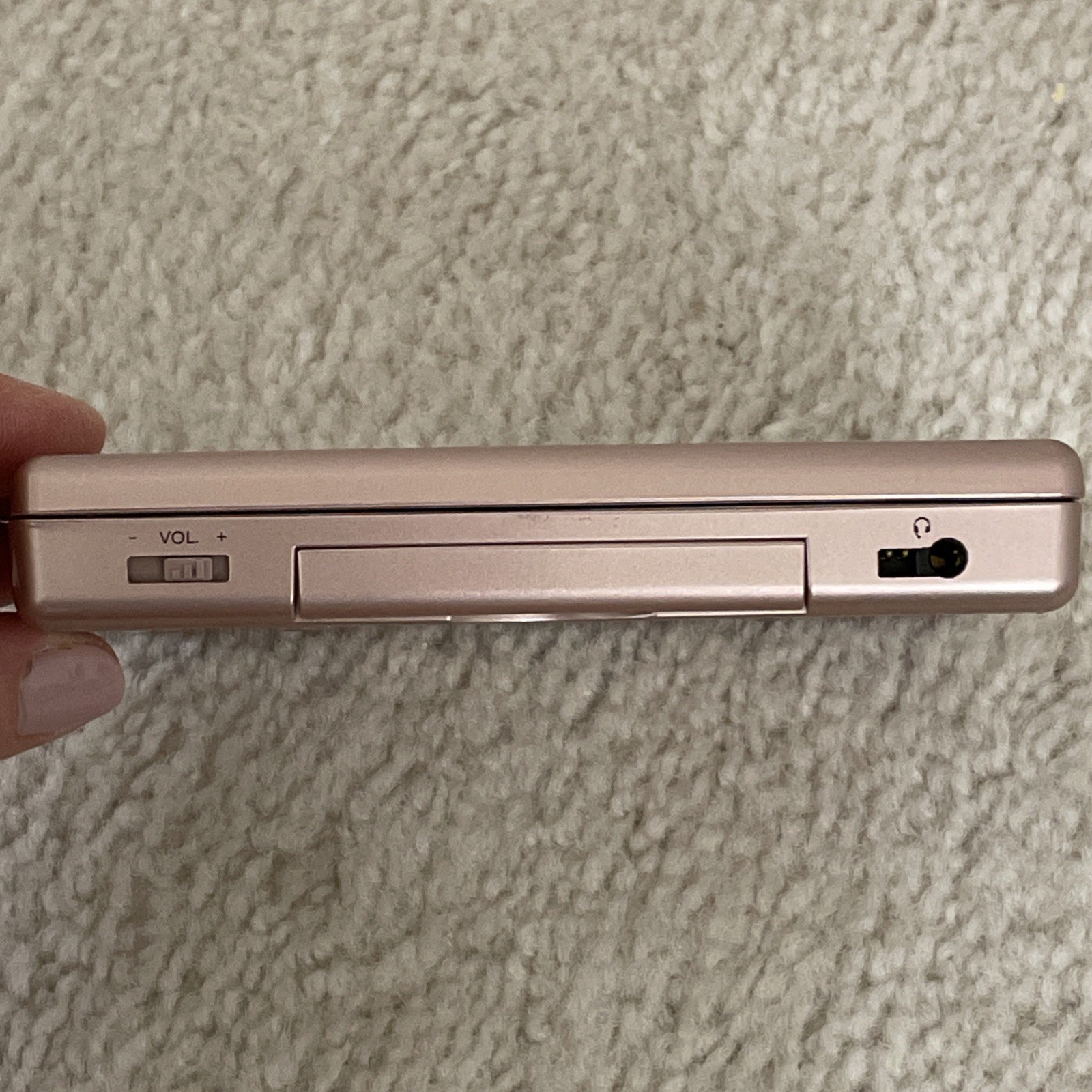Nintendo DS Lite Handheld Console – METALLIC ROSE GOLD – w/ Slot And GAME!