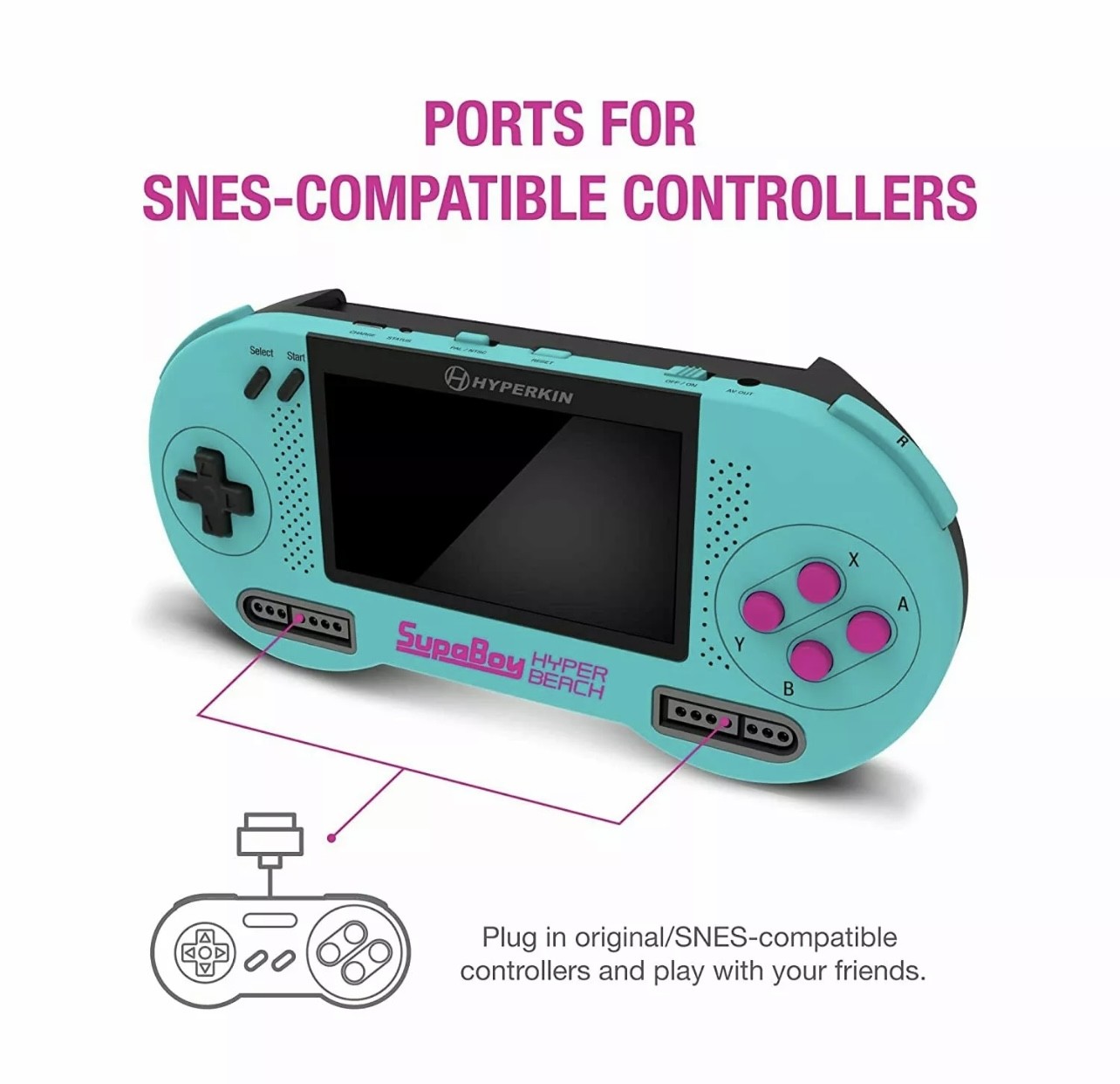 SupaBoy SFC Portable System for SNES and Super Famicom Games Green
