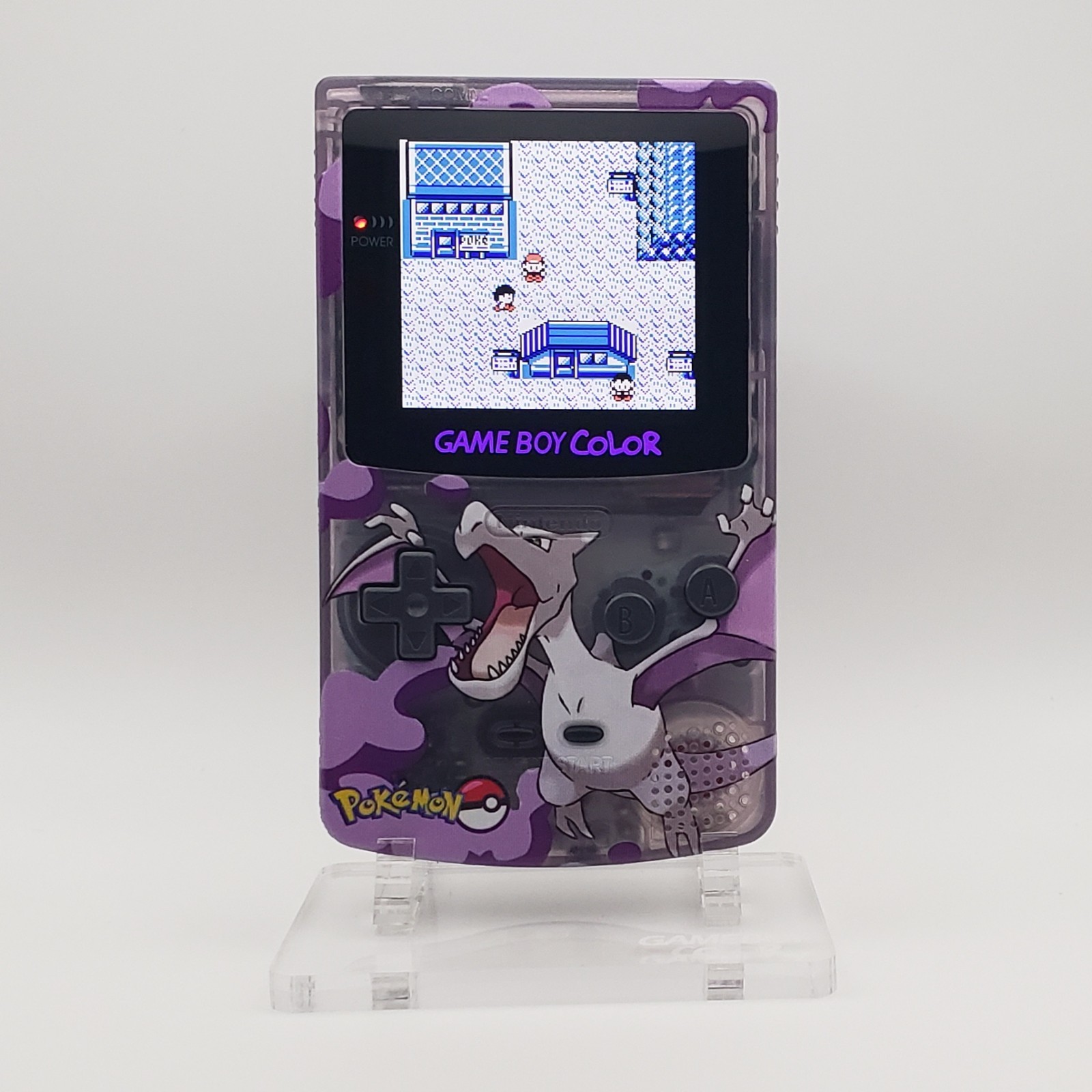 Laminated OLED Screen – Aerodactyl Game Boy Color – New Speaker, Recapped