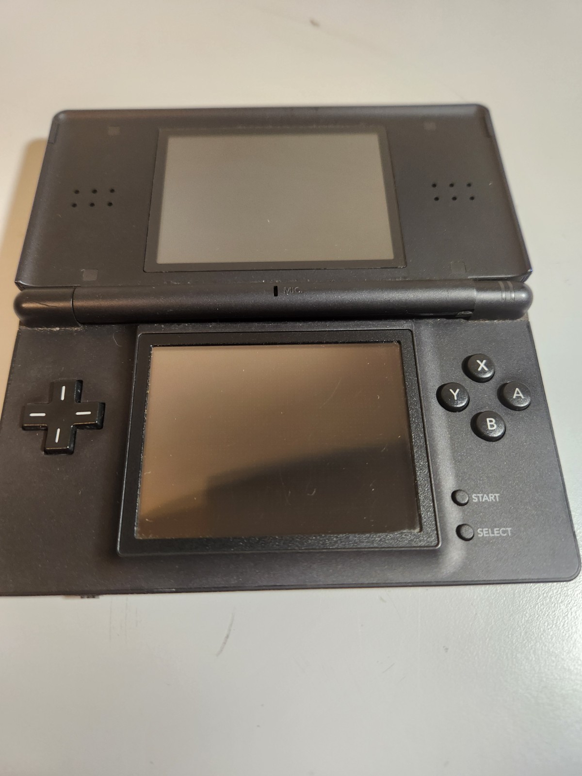 Nintendo DS Lite Black/Blue Handheld System USG-001 *READ* W/ Charger + Case