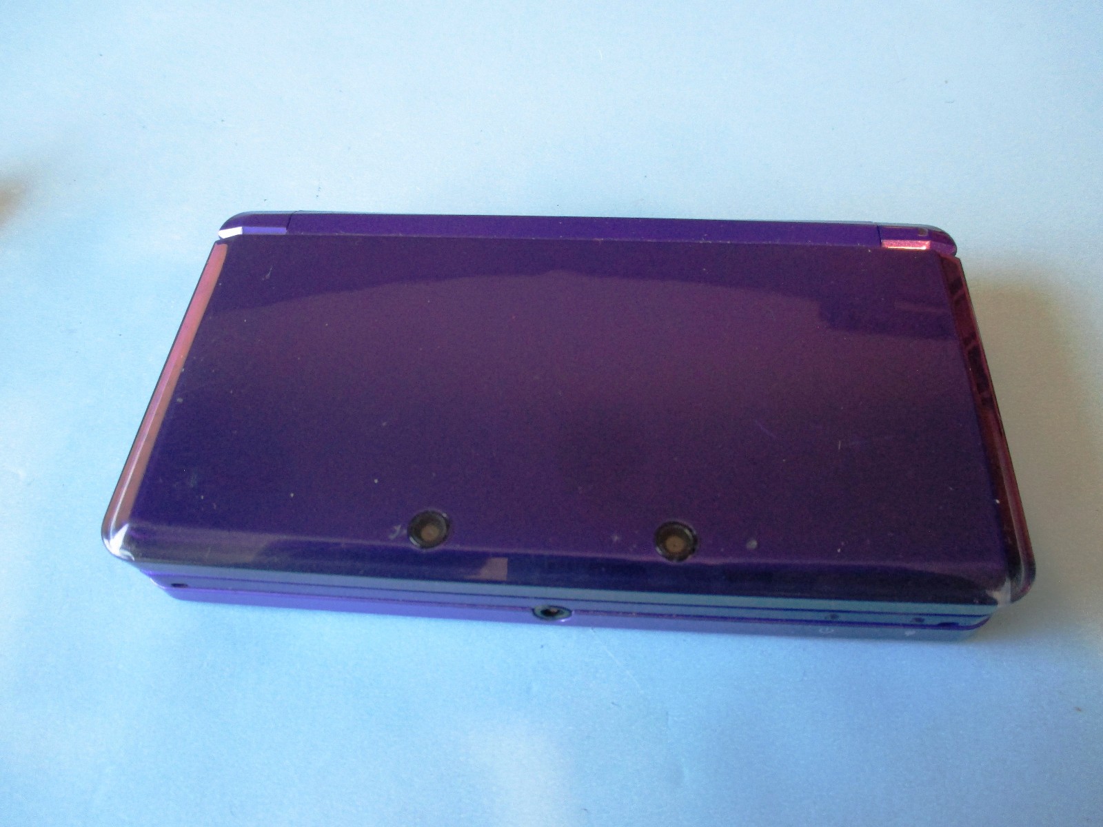 Nintendo 3DS Midnight Purple System w/Charger FREE Shipping!