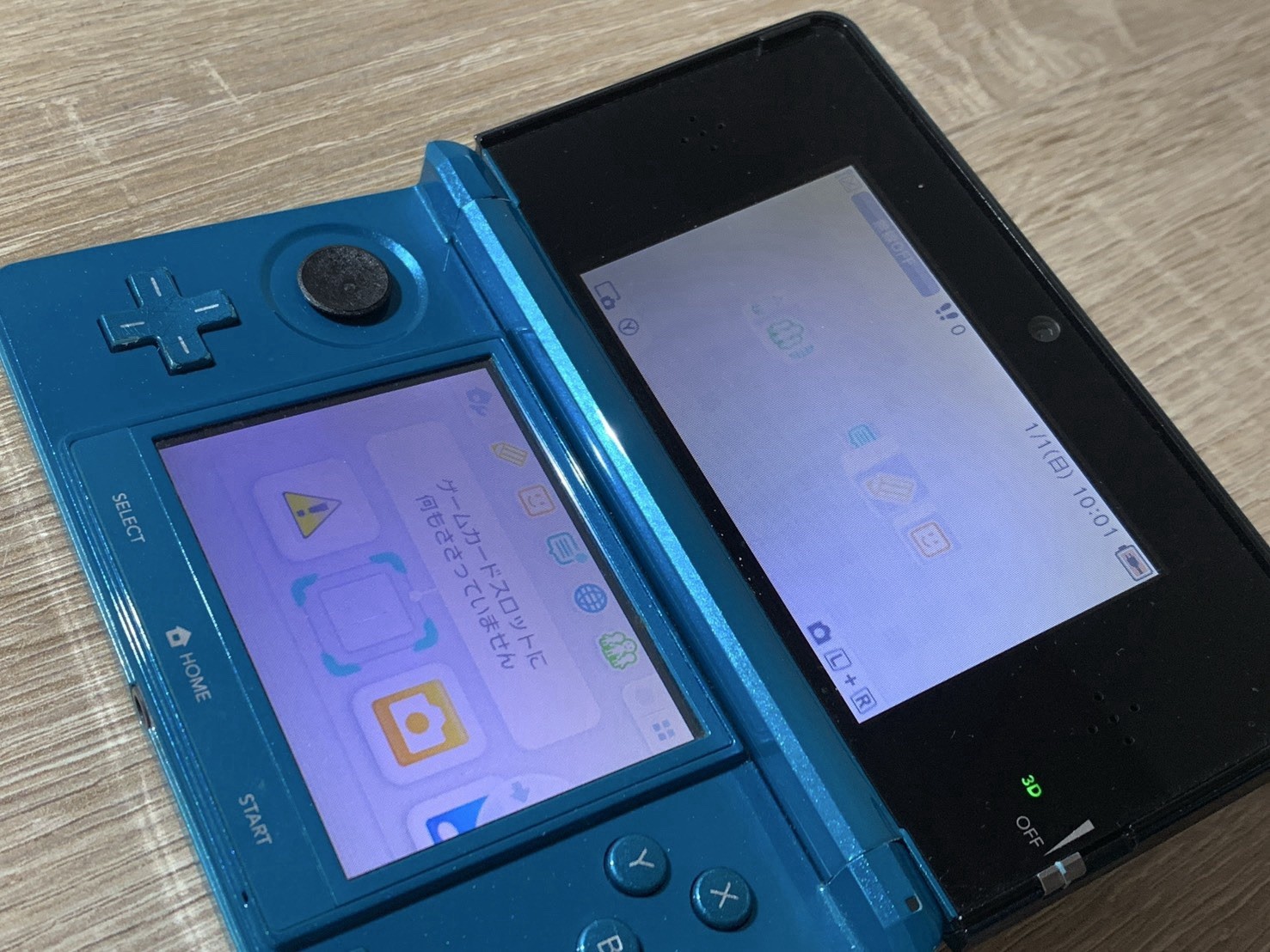 0660 Nintendo 3DS Aqua Blue Good TESTED 290g