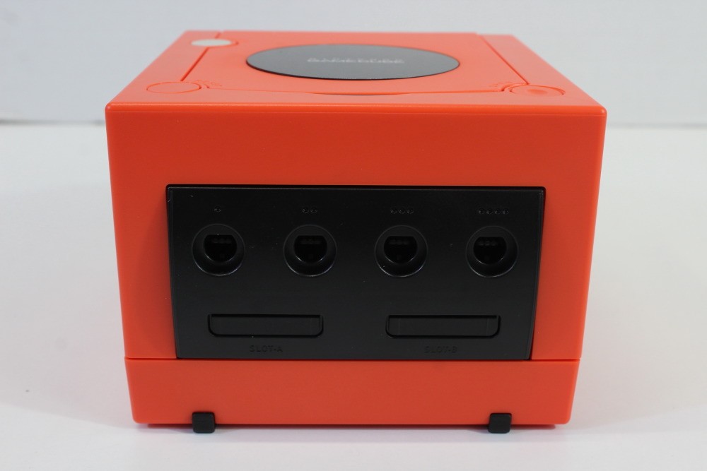 Nintendo Gamecube Console Warm Red x Black Pink LED GC NTSC-U/C US DOL-001 AC AV