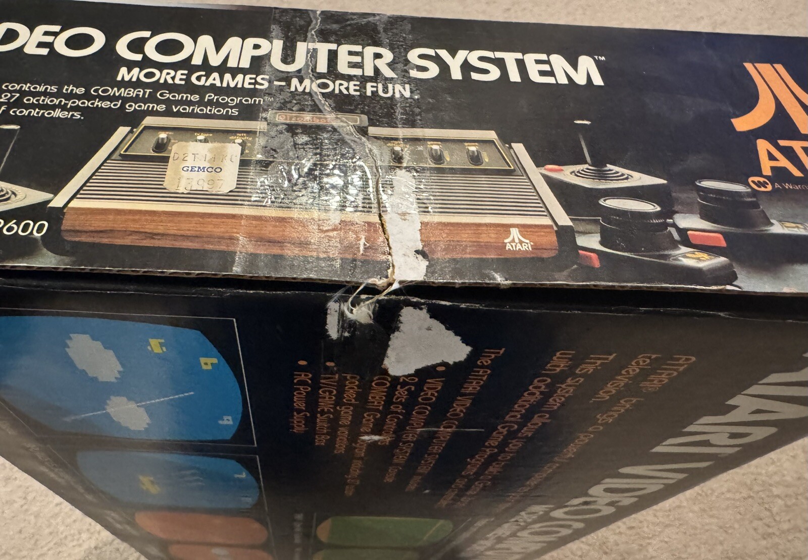 RARE Prestine Condition Atari CX-2600 Video Computer System Console 1982 Box See