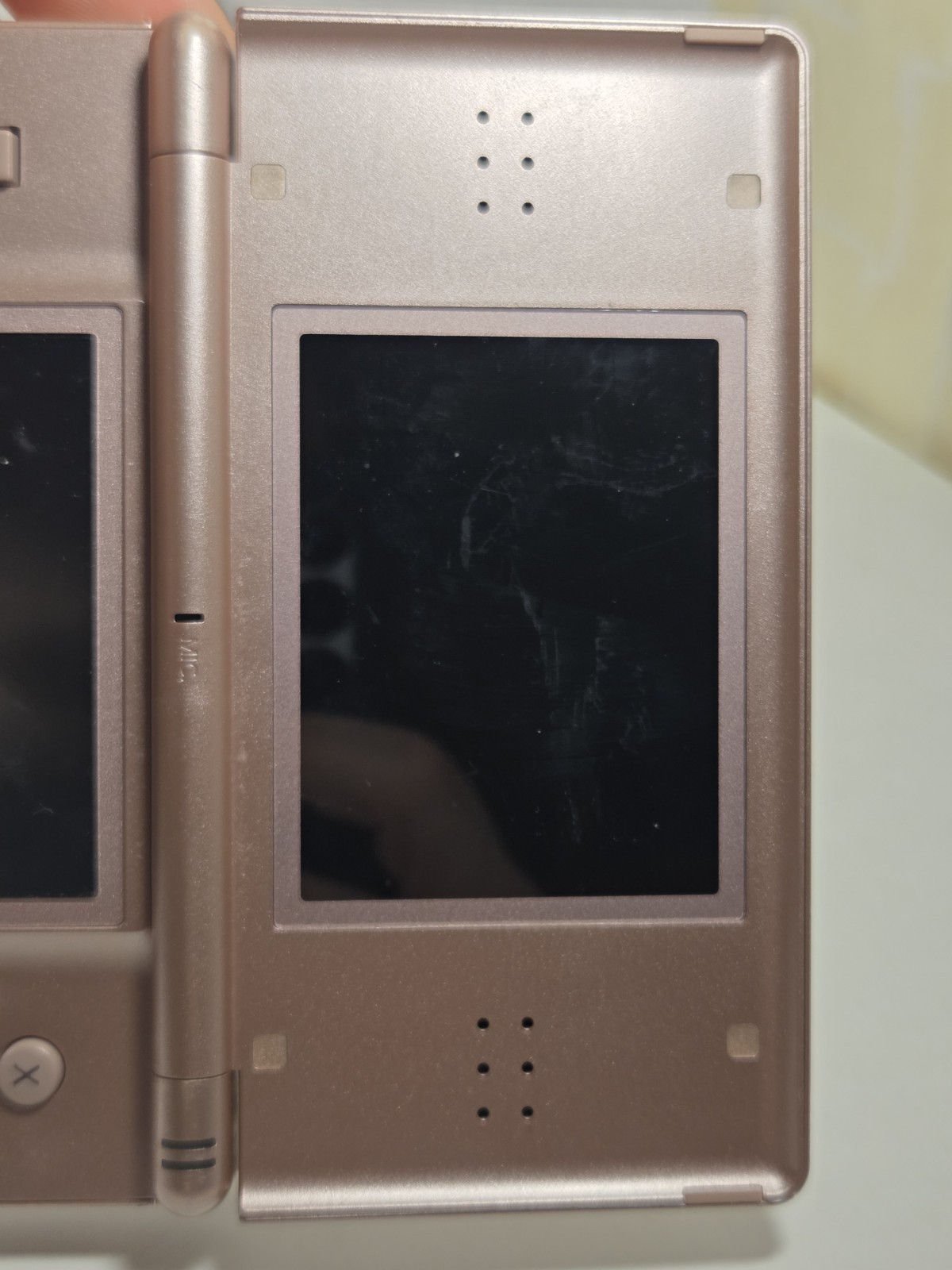 Nintendo DS Lite Metallic Rose Pink Handheld Console NO STYLUS