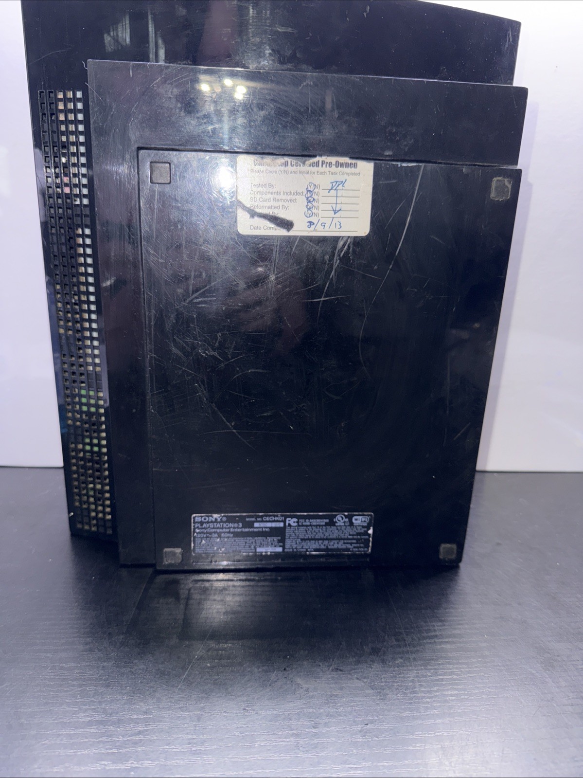 •Parts/non Working•Sony PlayStation 3 PS3 Phat Console Black CECHK01