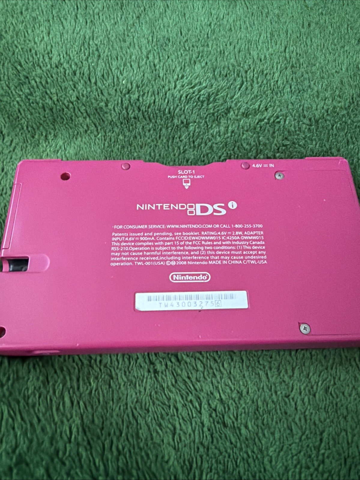 Nintendo DSi – Pink – Tested & Works – No Stylus