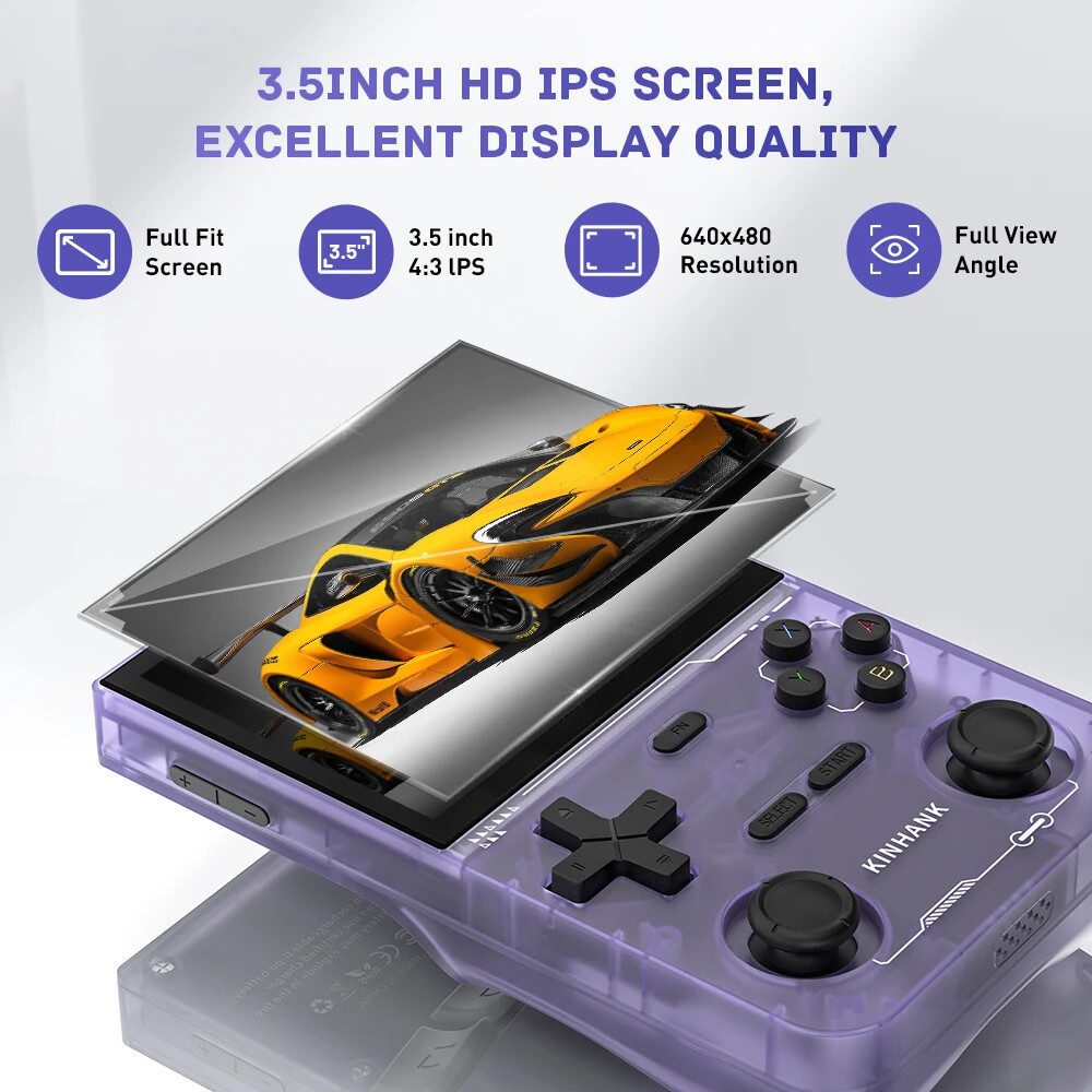 K36 Retro Handheld Video Game Console 16,000 Games 3.5″ IPS Screen EmuELEC OS