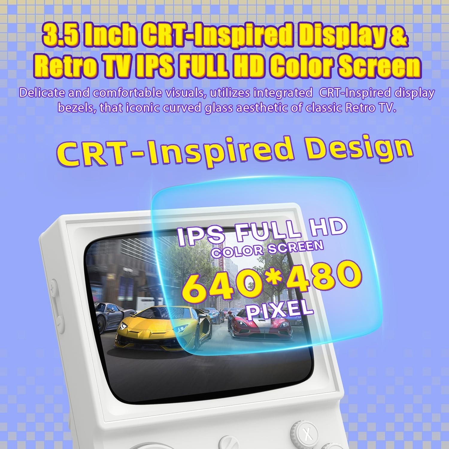 Gaming Console with 64GB Memory and Multiplayer Features for Retro Enthusiasts