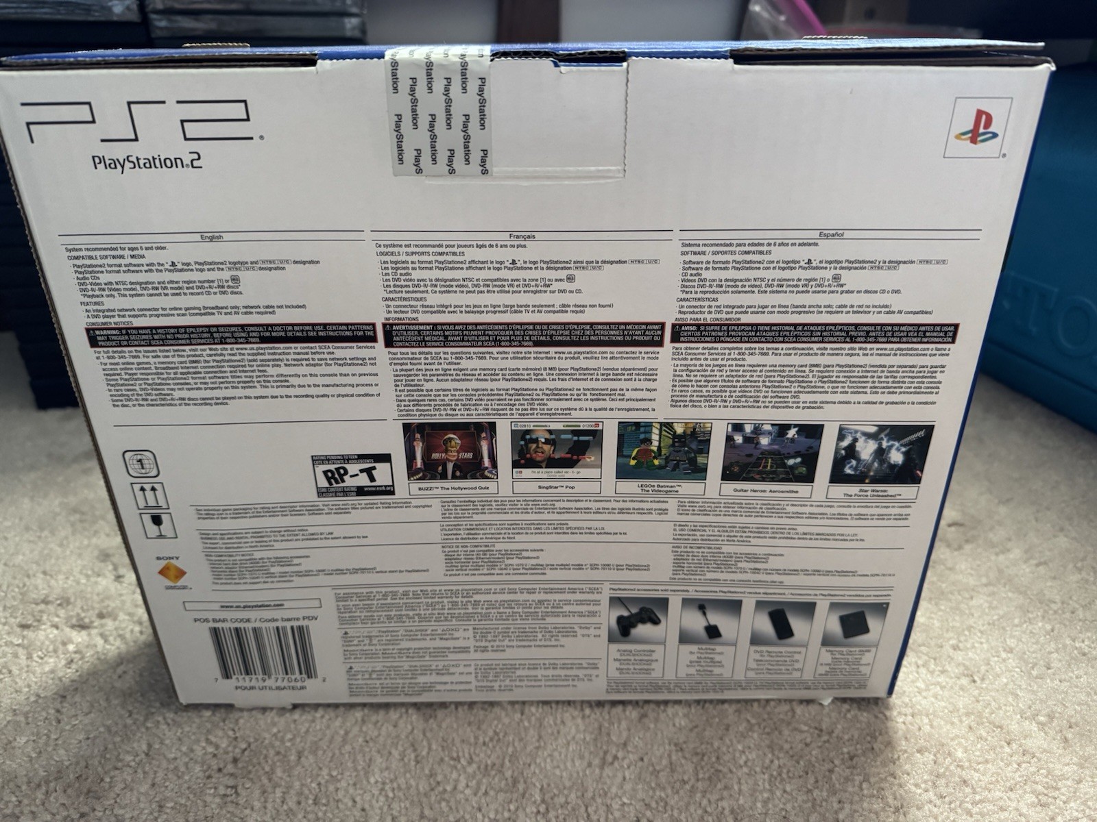 BRAND NEW SEALED Sony PlayStation 2 Slim Charcoal Black SCPH-90001