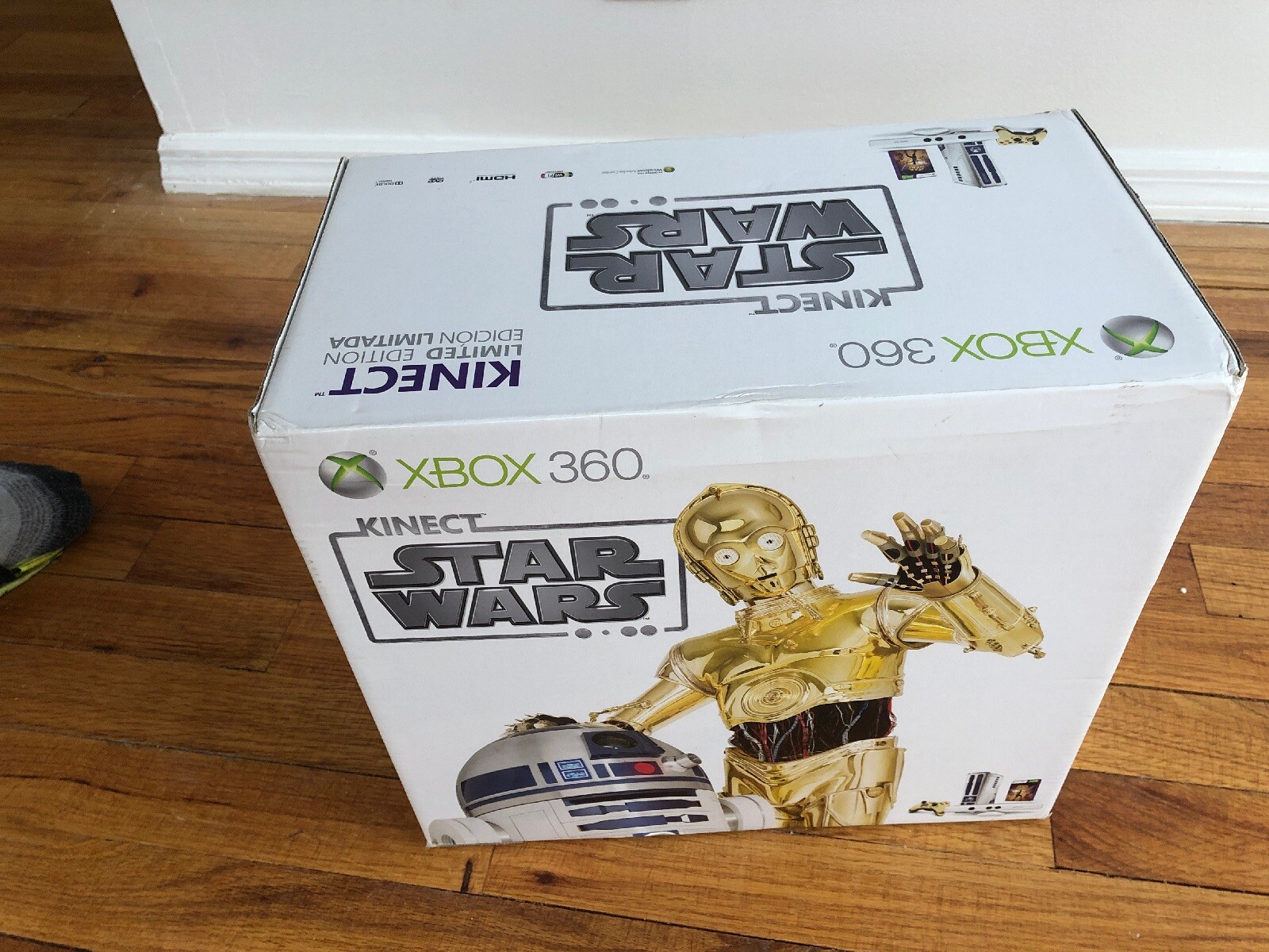 Microsoft Xbox 360 Kinect Star Wars Limited Edition 320GB White Console Sealed
