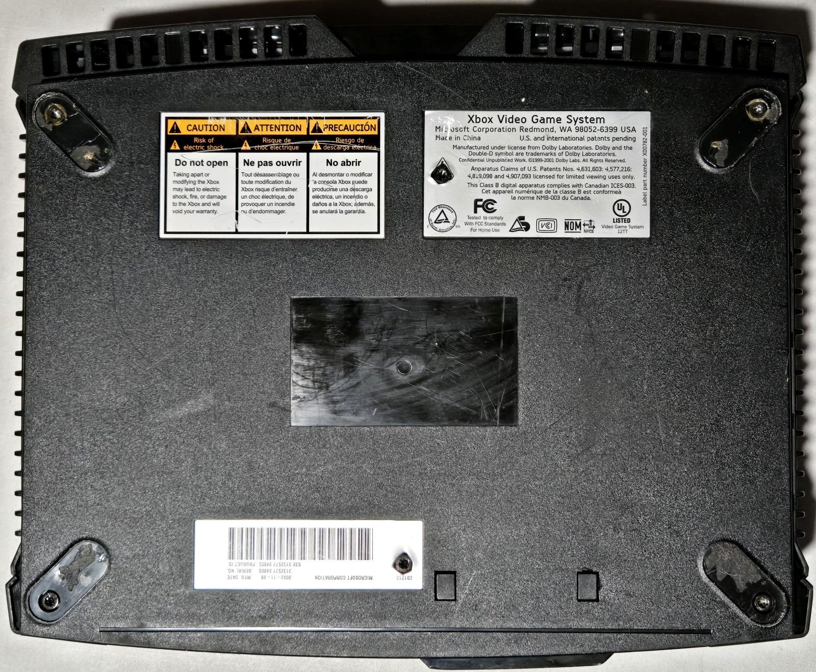 Microsoft Original Xbox Console Only Partially Tested