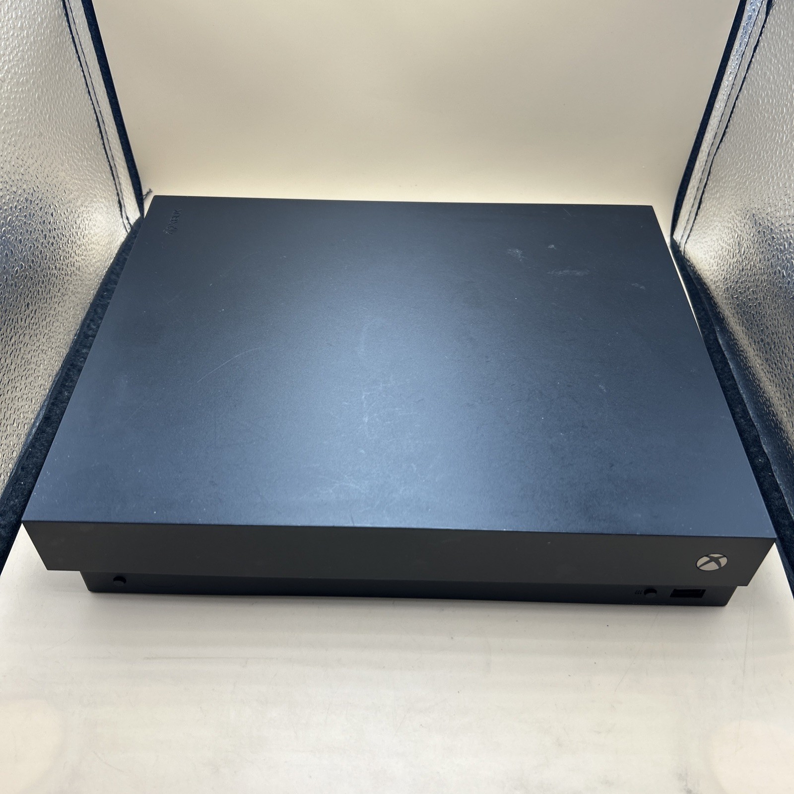 Xbox One X 1TB Black Console w CONTROLLER & PWR CABLE Tested Free Game