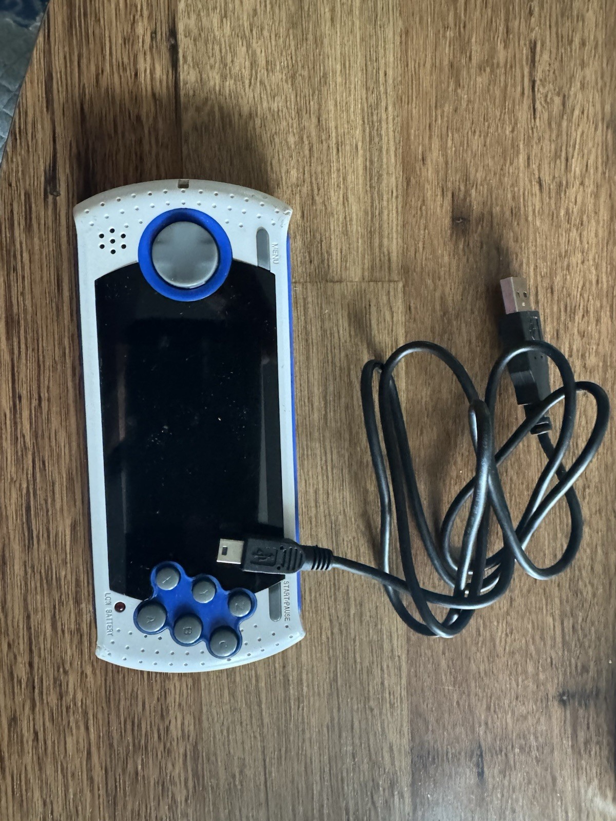 Sega Genesis Ultimate Portable Game Player Deluxe AtGames 80 Games White Blue