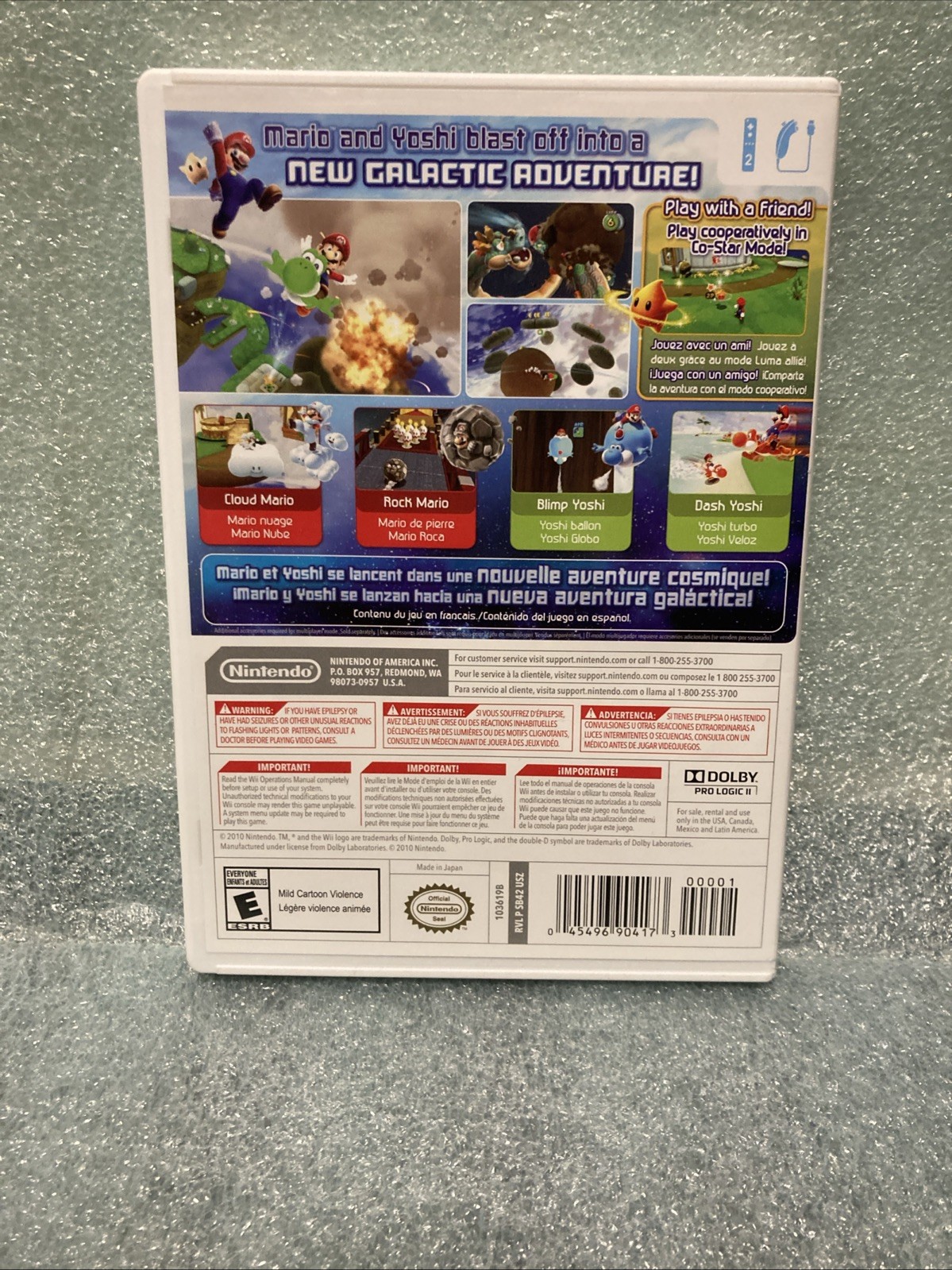 Nintendo Wii Console RVL-101 Black With Mario Galaxy 1 2