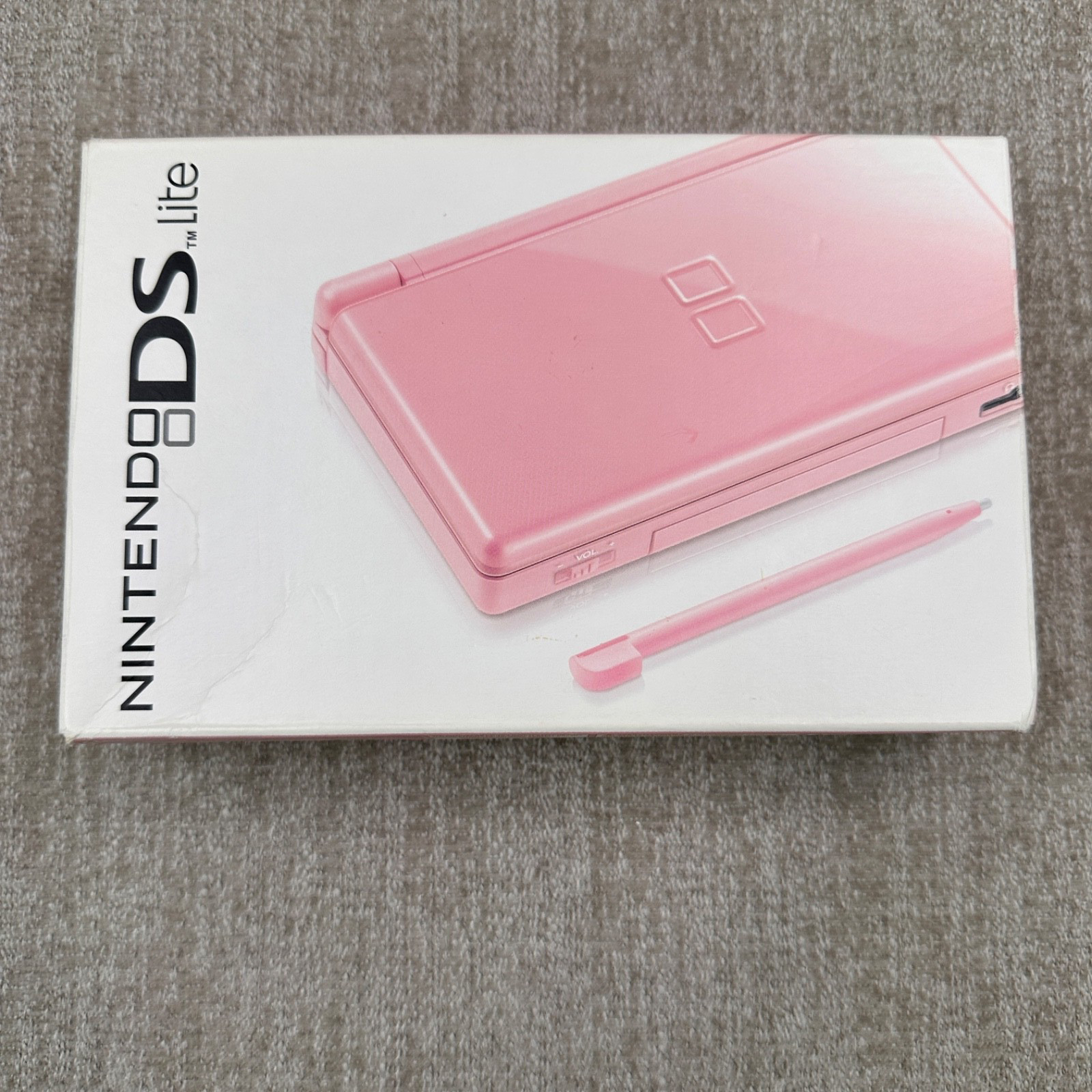 All OEM Nintendo DS Lite PINK With Box, Case, Charger, Manuals Tested Working