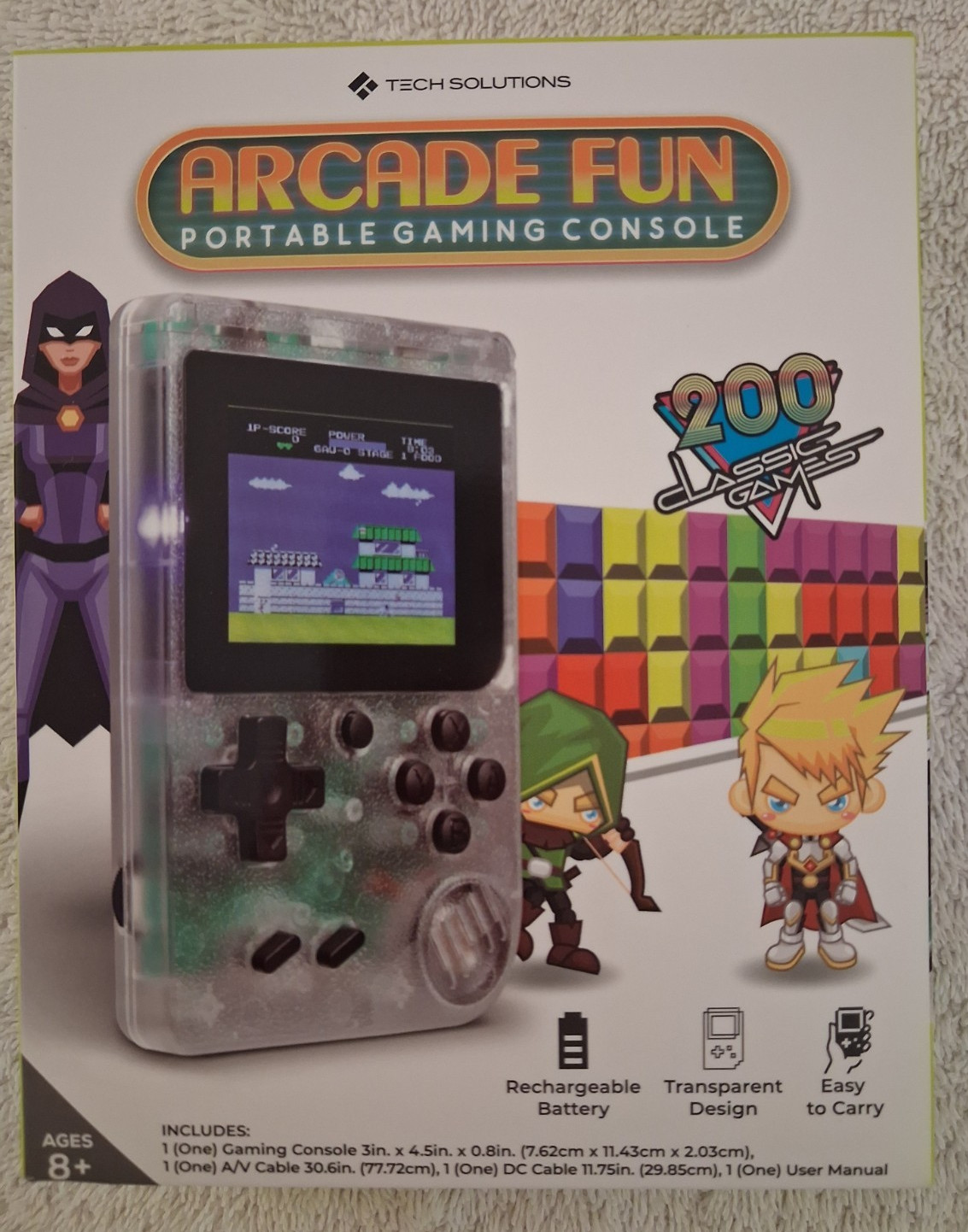Handheld Game Console Portable Retro Arcade Fun 200 Classic Games NEW