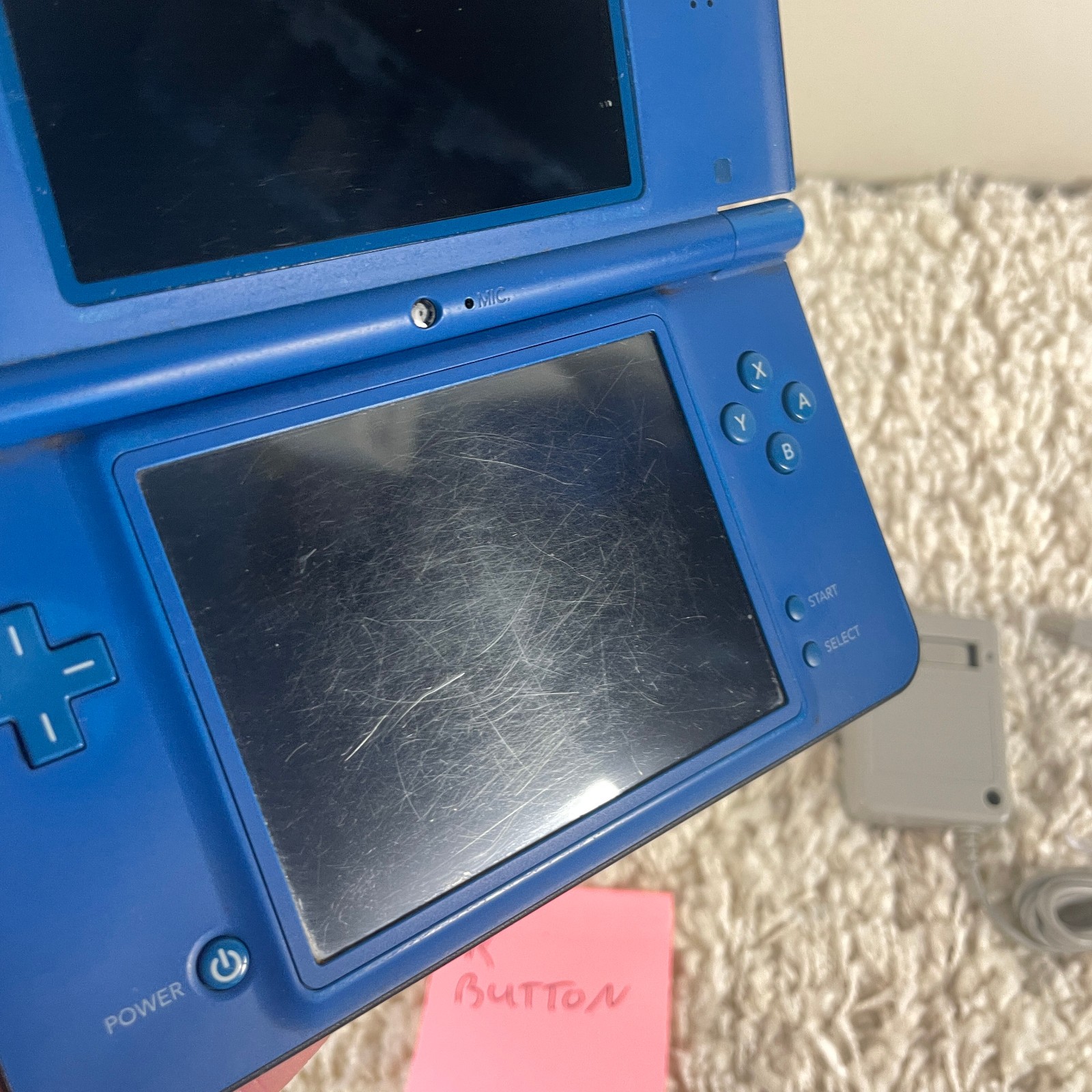 Nintendo DSi XL Midnight Blue Handheld Console System UTL-001 READ