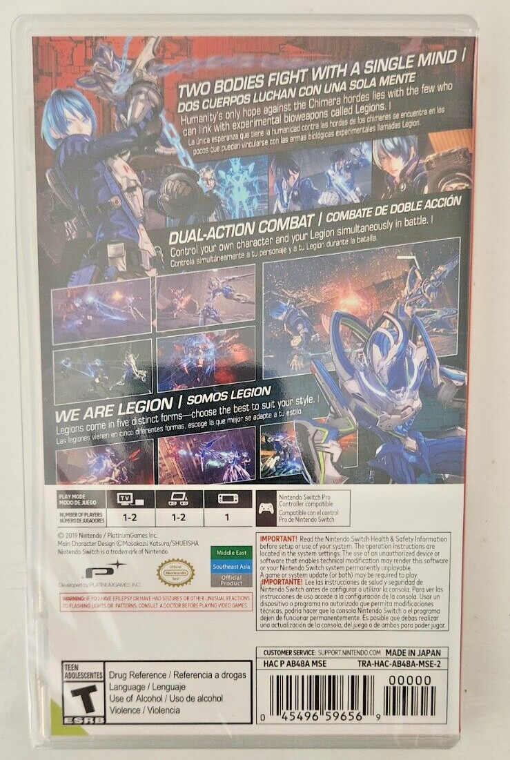 Astral Chain Switch Brand New Game Special (2019 Action/Adventure Hack & Slash)