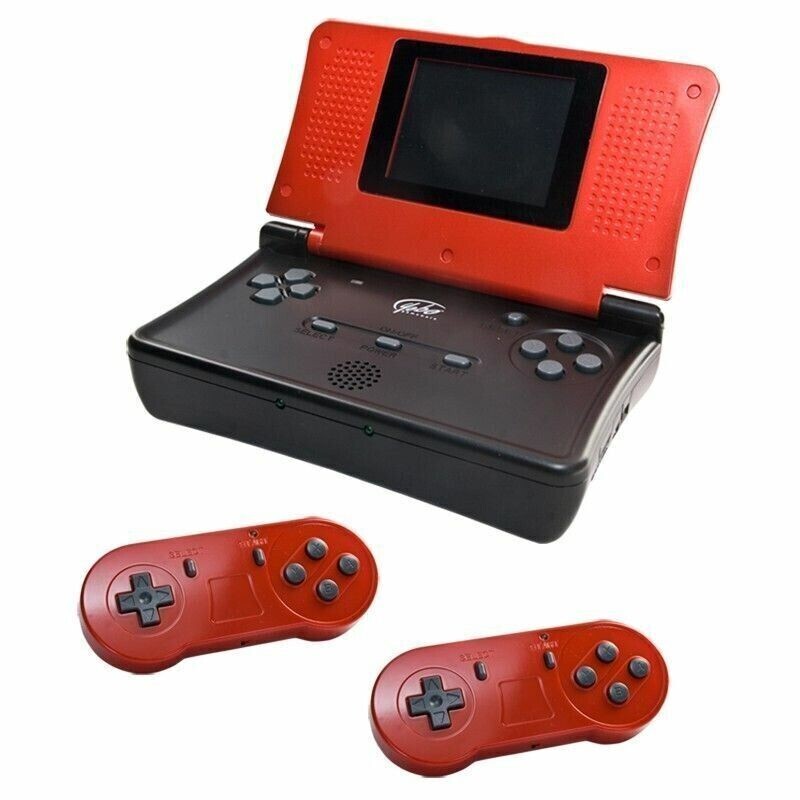 NEW RED YOBO FC16 GO Portable & Home SNES Console W/ 2 Wireless Controllers 39G