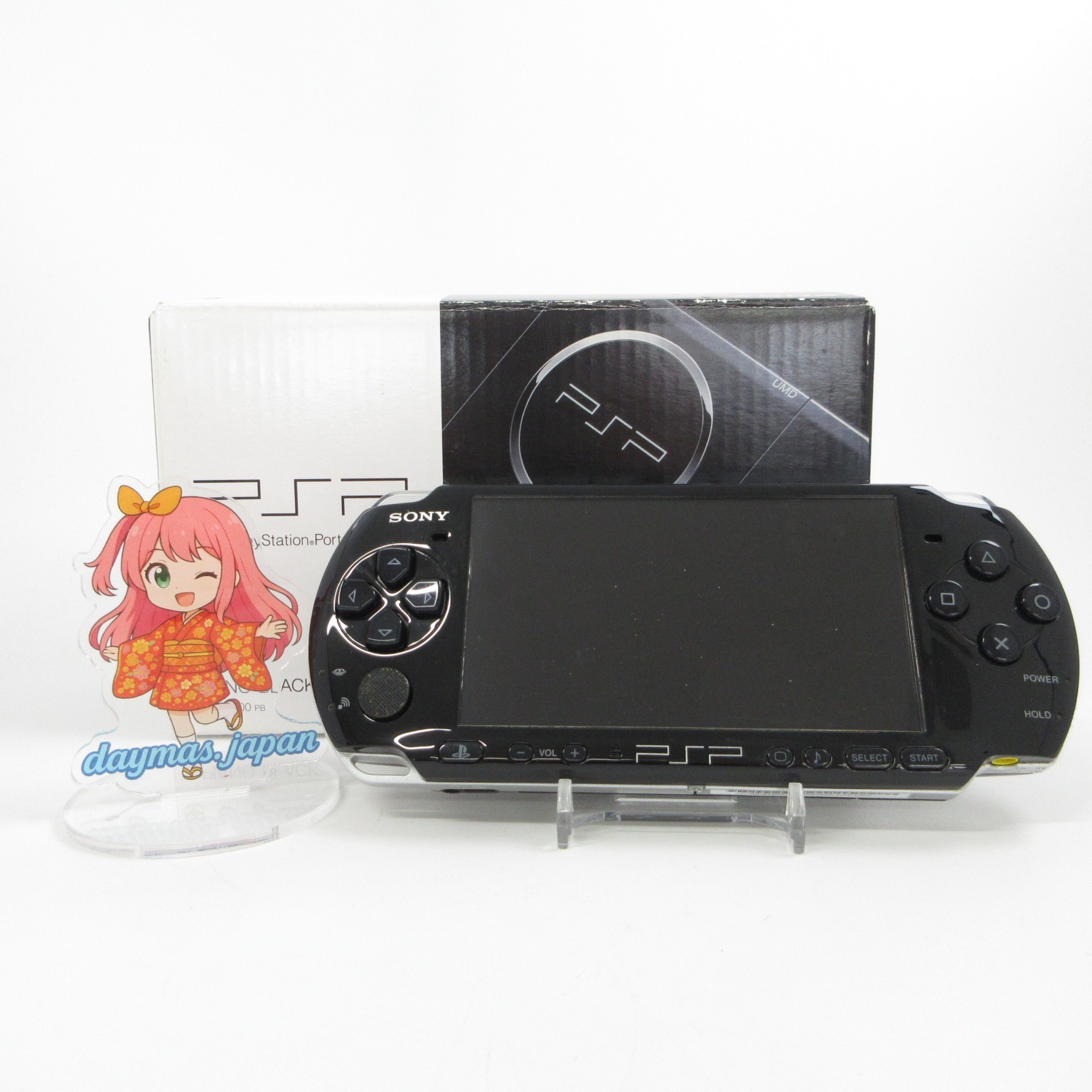 【Good】Sony PSP-3000 Piano Black Console No Battery Japan Ver. #DEN0523/01