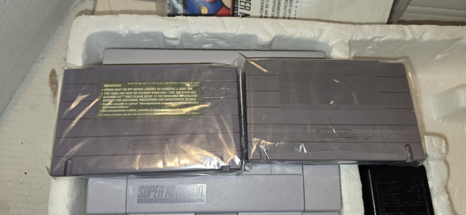 Super Nintendo SNES Console Super Set in Box Mario All-Stars Bonus