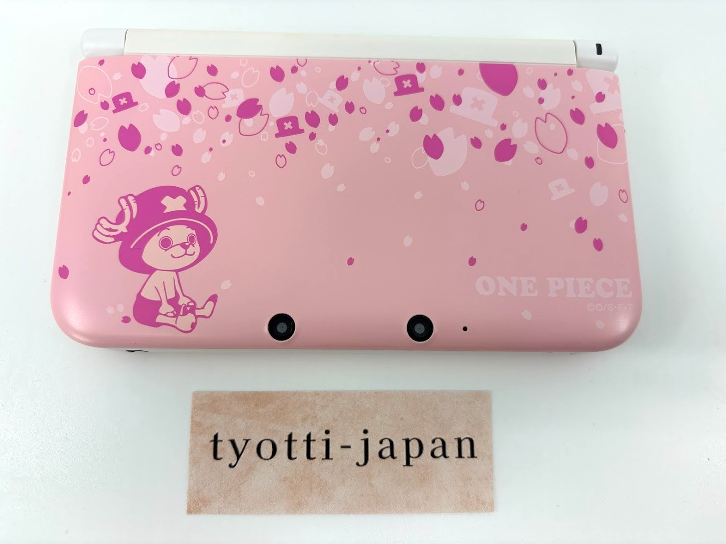 Nintendo 3DS XL LL One Piece Chopper Pink Console Tested w/ Box, Software Rank:A
