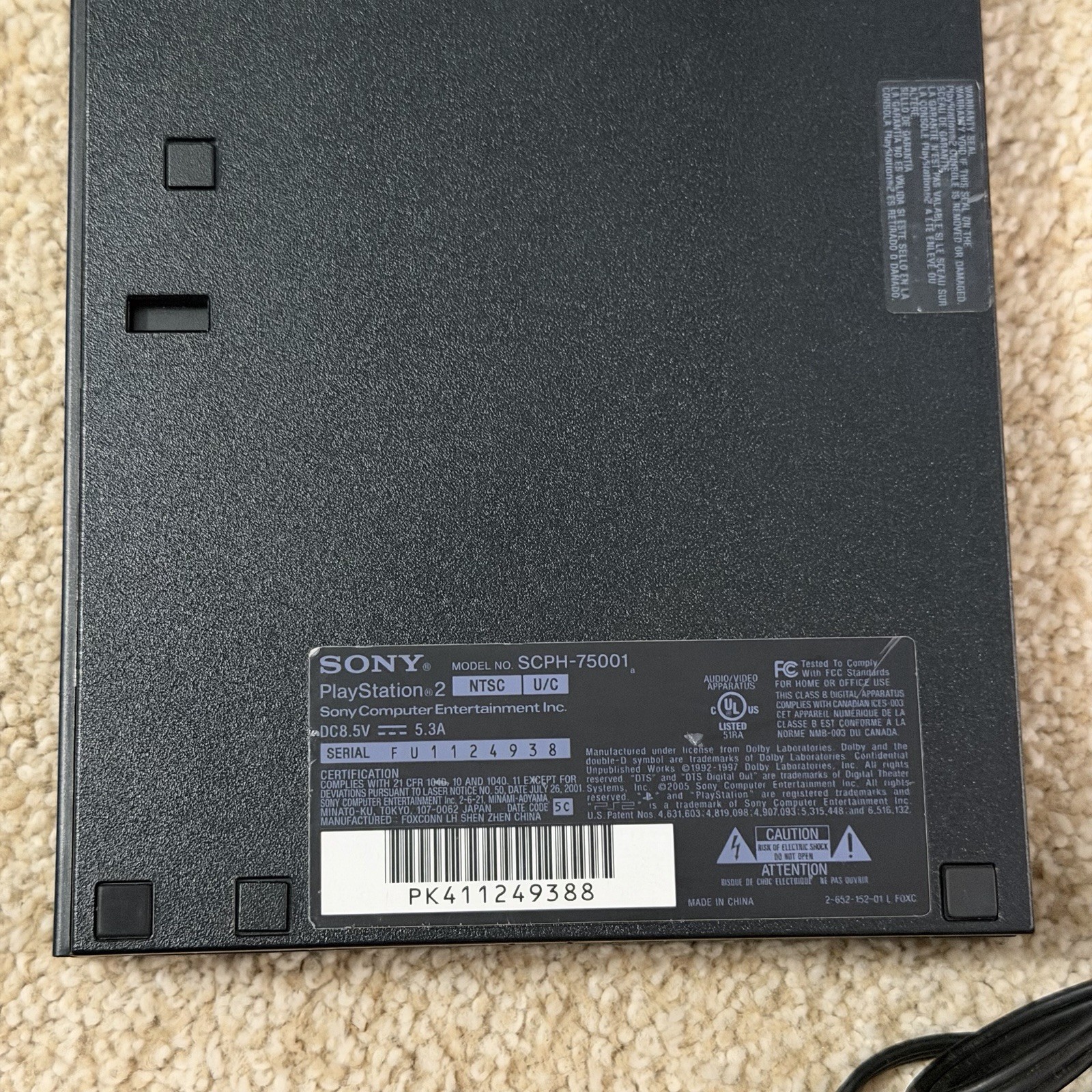 Sony PlayStation 2 Slim w/ Controllers, Games, and Cables [TESTED/WORKS]