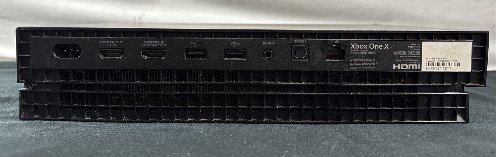 Microsoft Xbox One X Model 1787 – Black – Console Body Only
