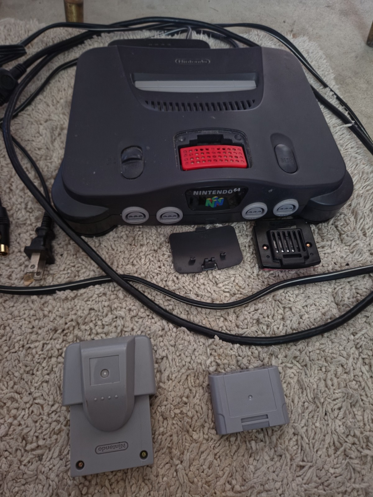 Nintendo 64 N64 with Expansion Pack, Controller, S-Video cable, Mem Card, Rumble