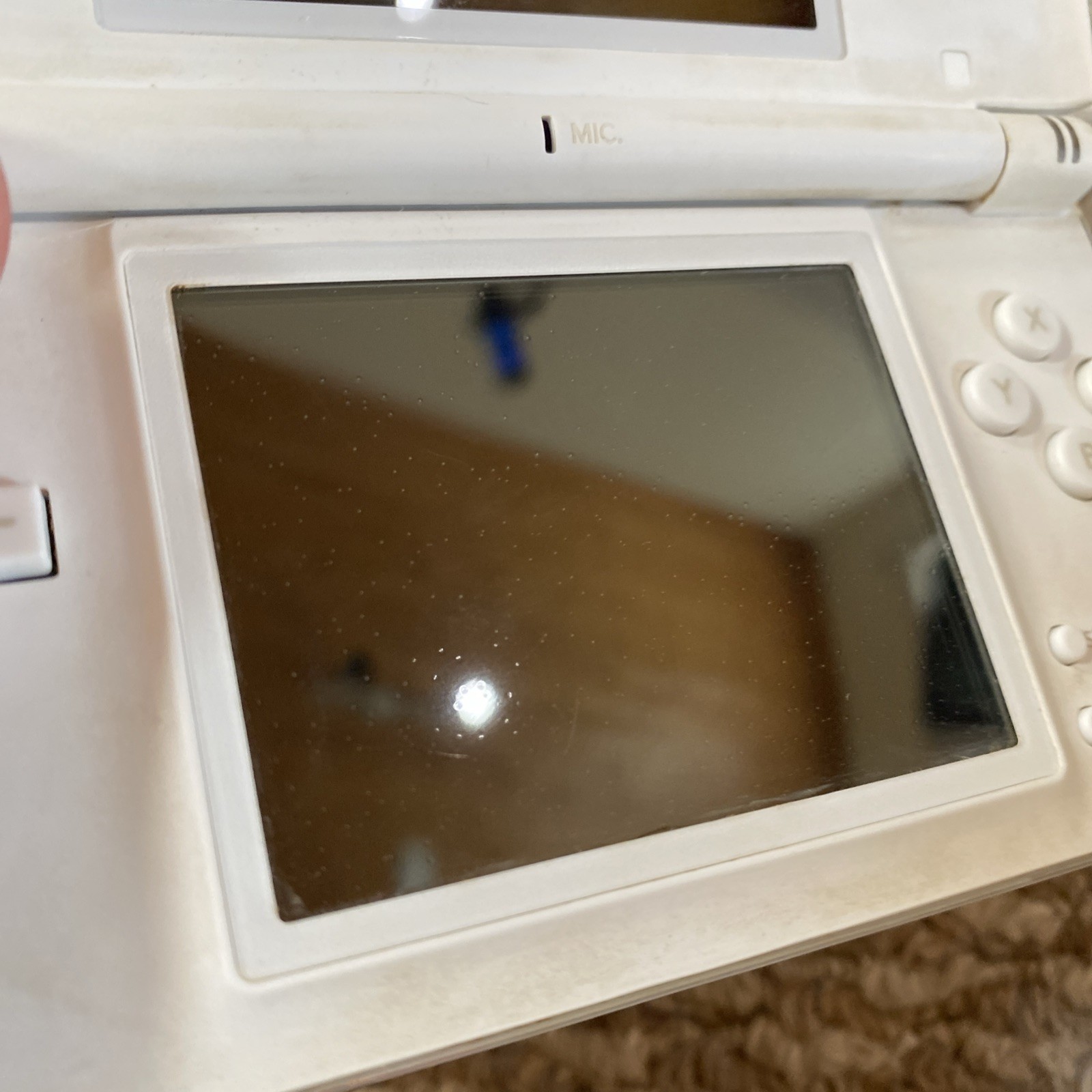 Nintendo DS Lite Polar White Handheld System WITH CHARGER AND STYLUS OEM