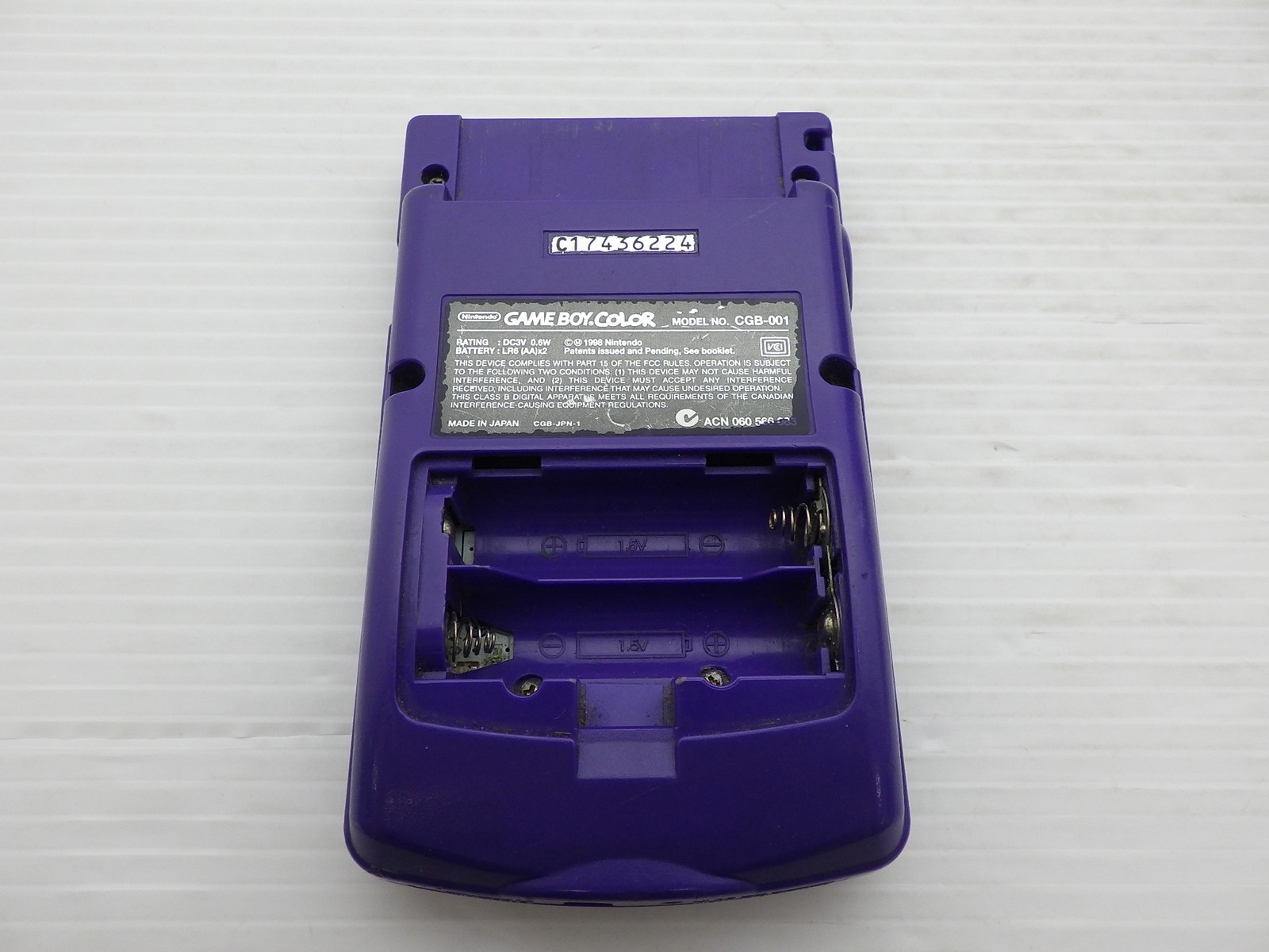 AS IS-Game Boy Color Console (CGB-001 / Purple) 9000025457743