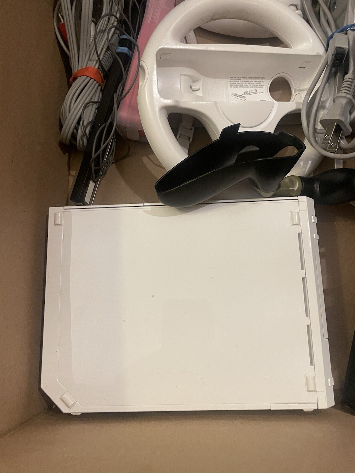 Nintendo Console Lot & 15 Pack Adapt 7 Game Wii Sports Game Tested Operates
