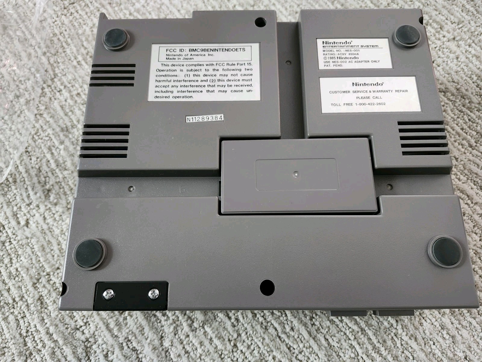 Nintendo NES Action Set Complete in Box CIB System W/ Baggies & RARE Converters!