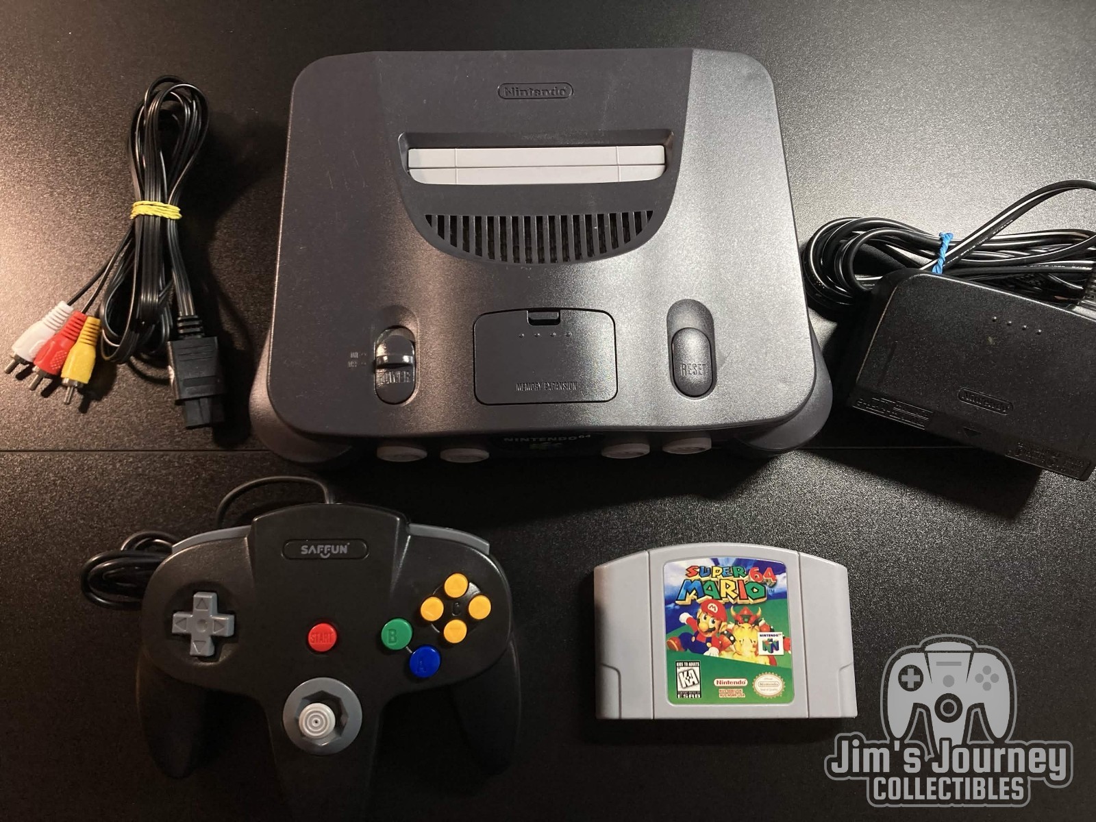 Nintendo 64 N64 Console + Super Mario 64+Controller+Cords