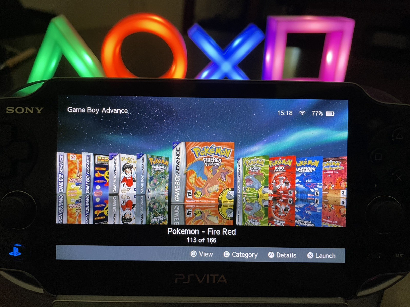 PlayStation vita model 2000 All Black mod OPTIMIZED + CHARGER bundle