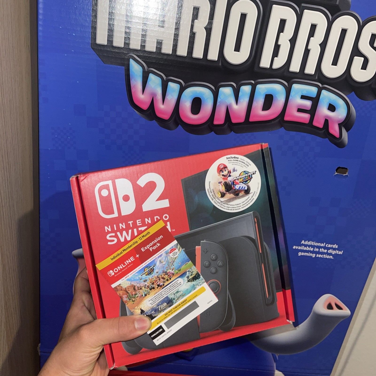 Nintendo Switch 2 Mario Kart World + 12 Month Membership IN HAND SHIP FAST