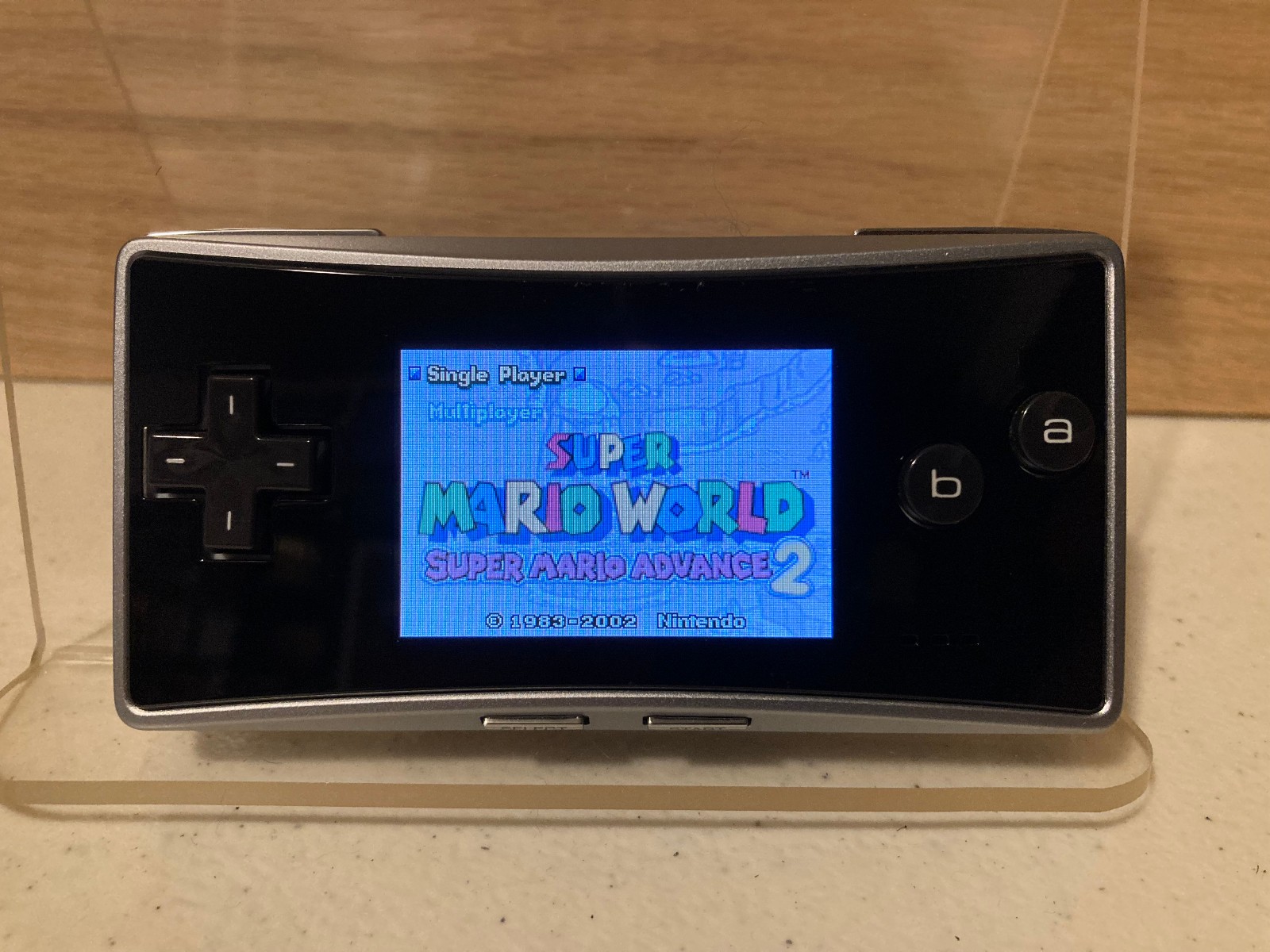 Nintendo Gameboy Micro Advance GBA Black/Silver with charger + case and sleeves