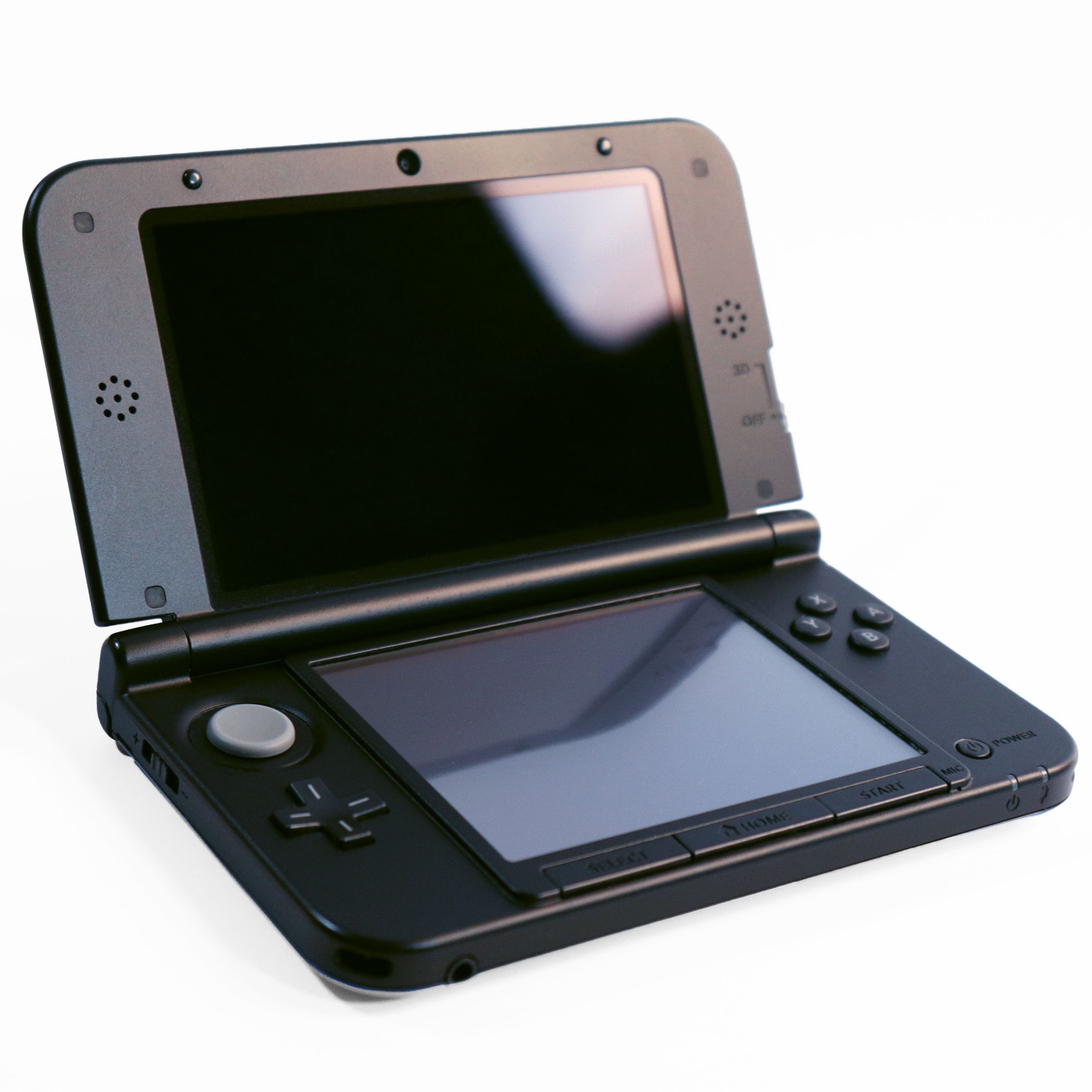 Nintendo 3DS XL Blue Black Handheld Console OEM Charger Stylus Tested