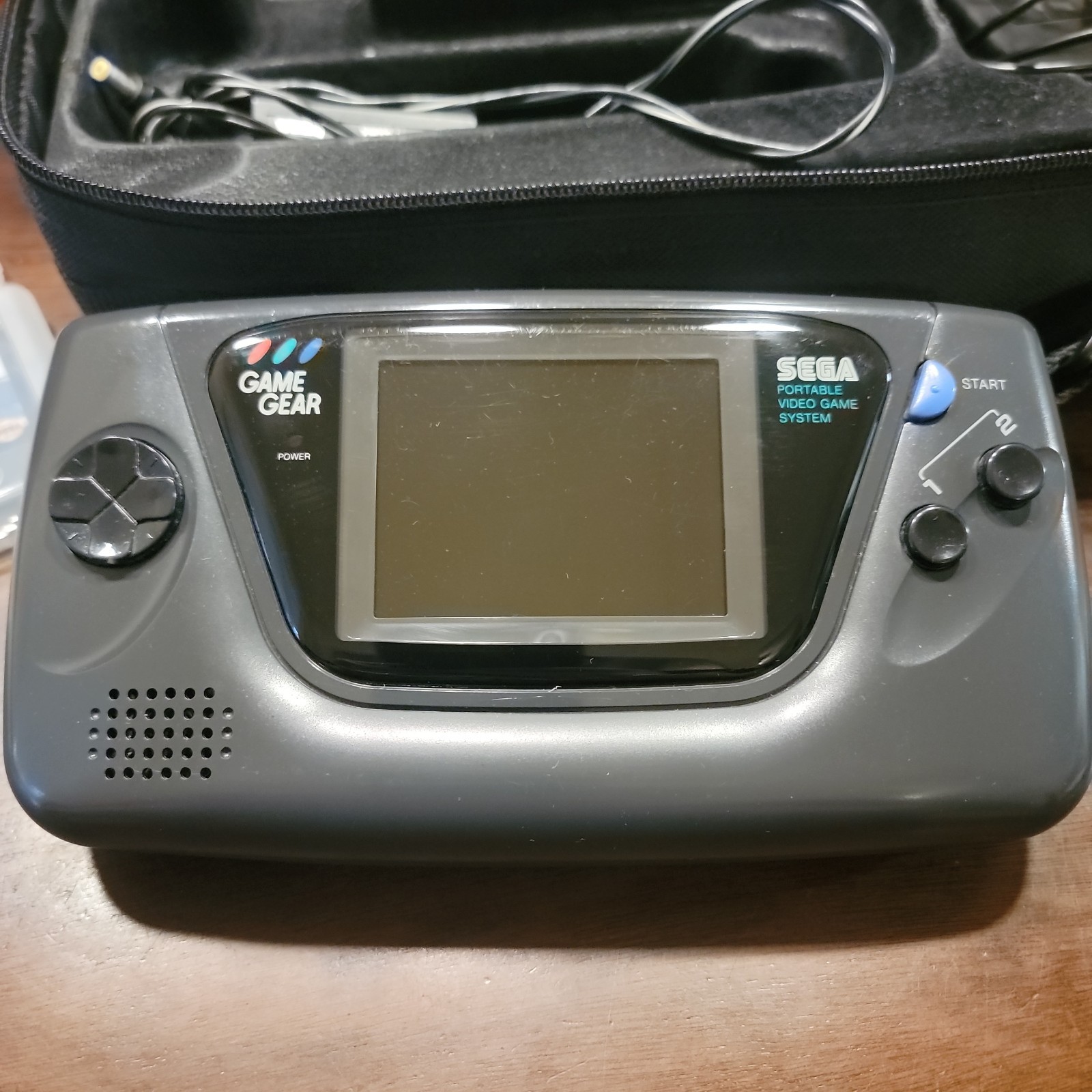SEGA GAME GEAR Sonic Sports System Console W Bag & Games – Complete – Authentic